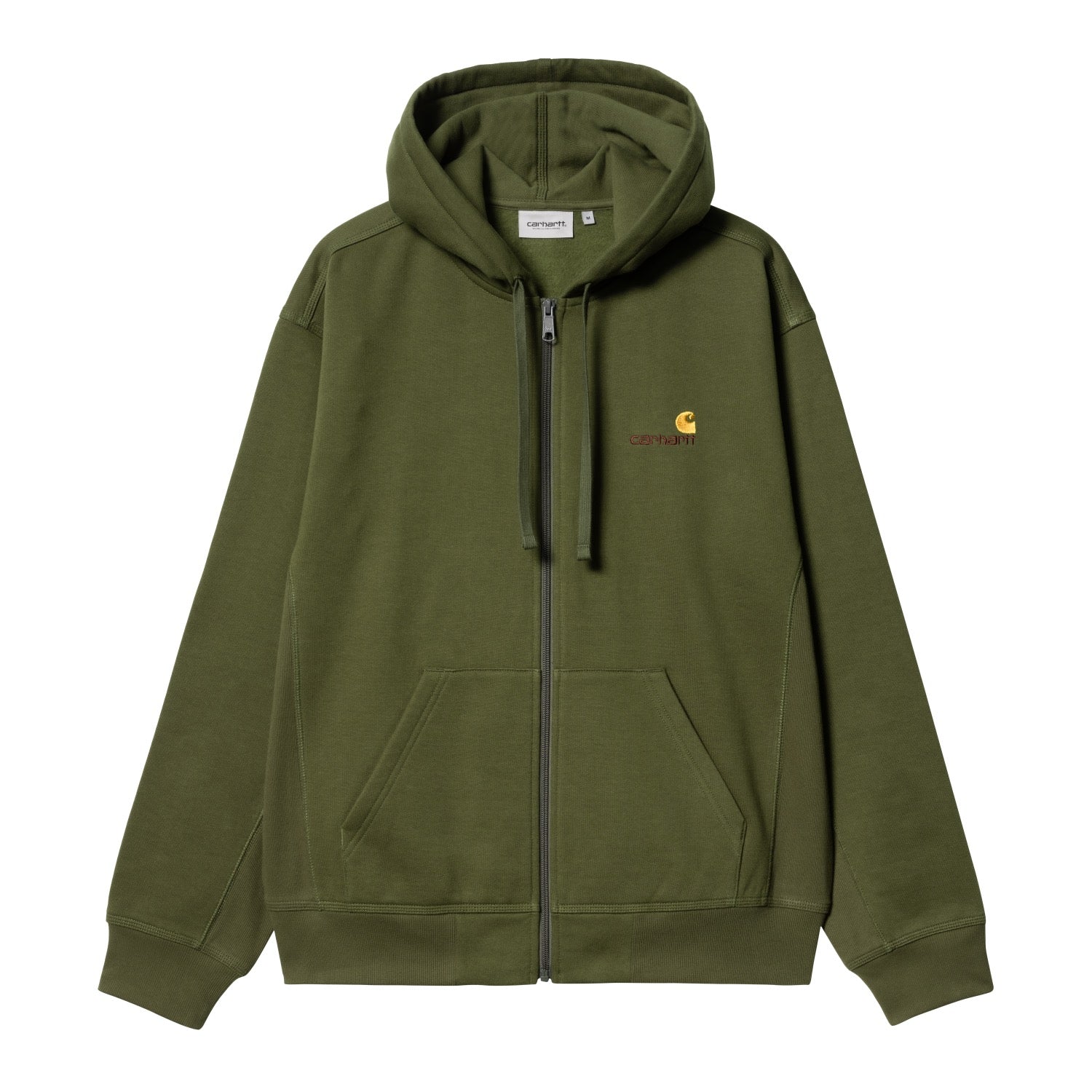 HOODED AMERICAN SCRIPT JACKET - Tarragon