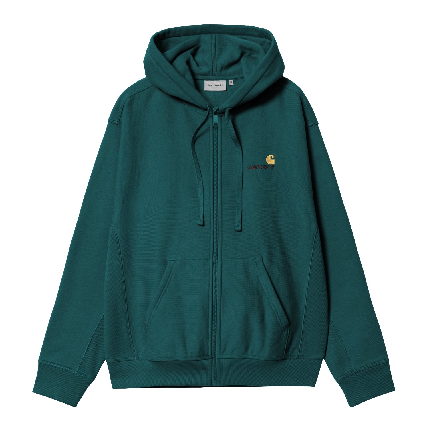 HOODED AMERICAN SCRIPT JACKET - Malachite