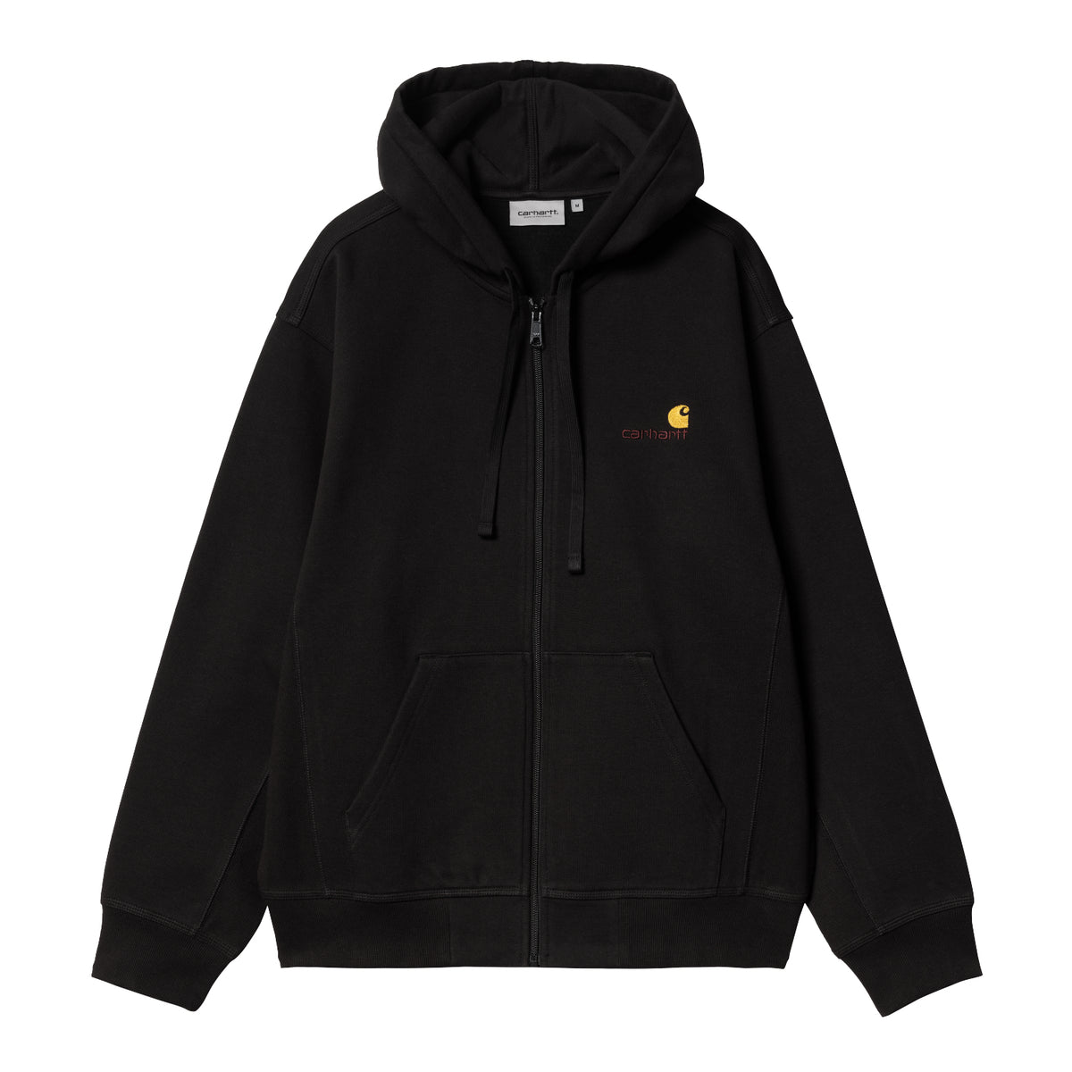HOODED AMERICAN SCRIPT JACKET - Black 1