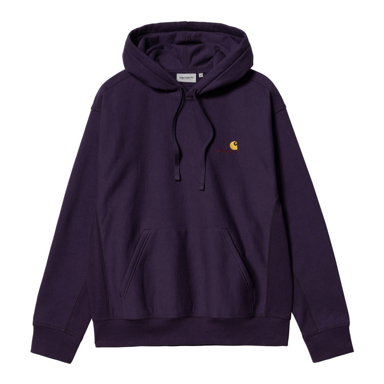 24H限定 carhartt アメリカンスクリプトフーデッドスウェット - トップス