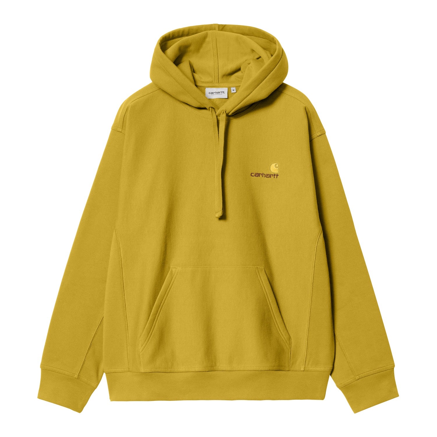 HOODED AMERICAN SCRIPT SWEATSHIRT - Golden Olive 1