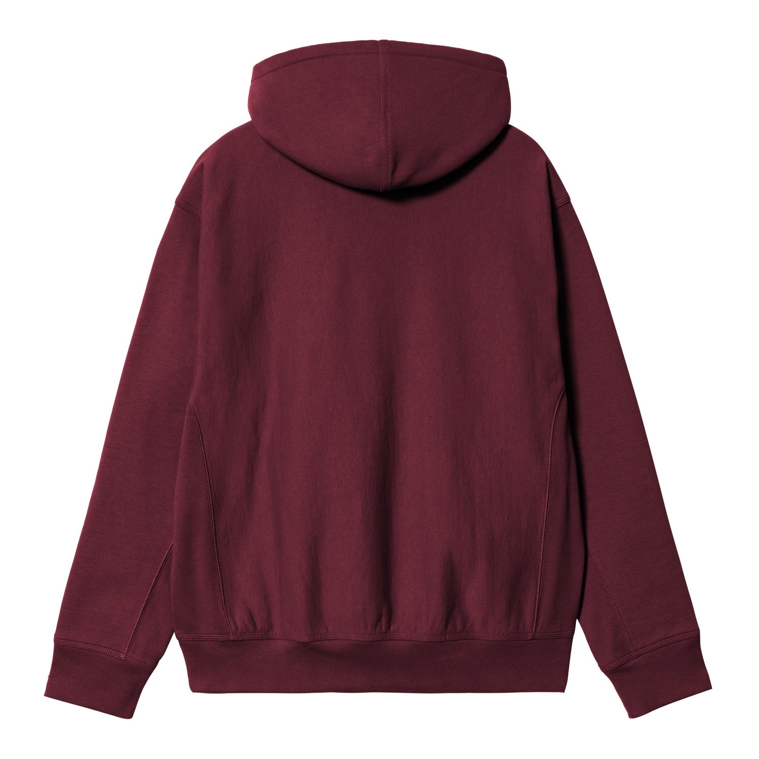 HOODED AMERICAN SCRIPT SWEAT - Malbec