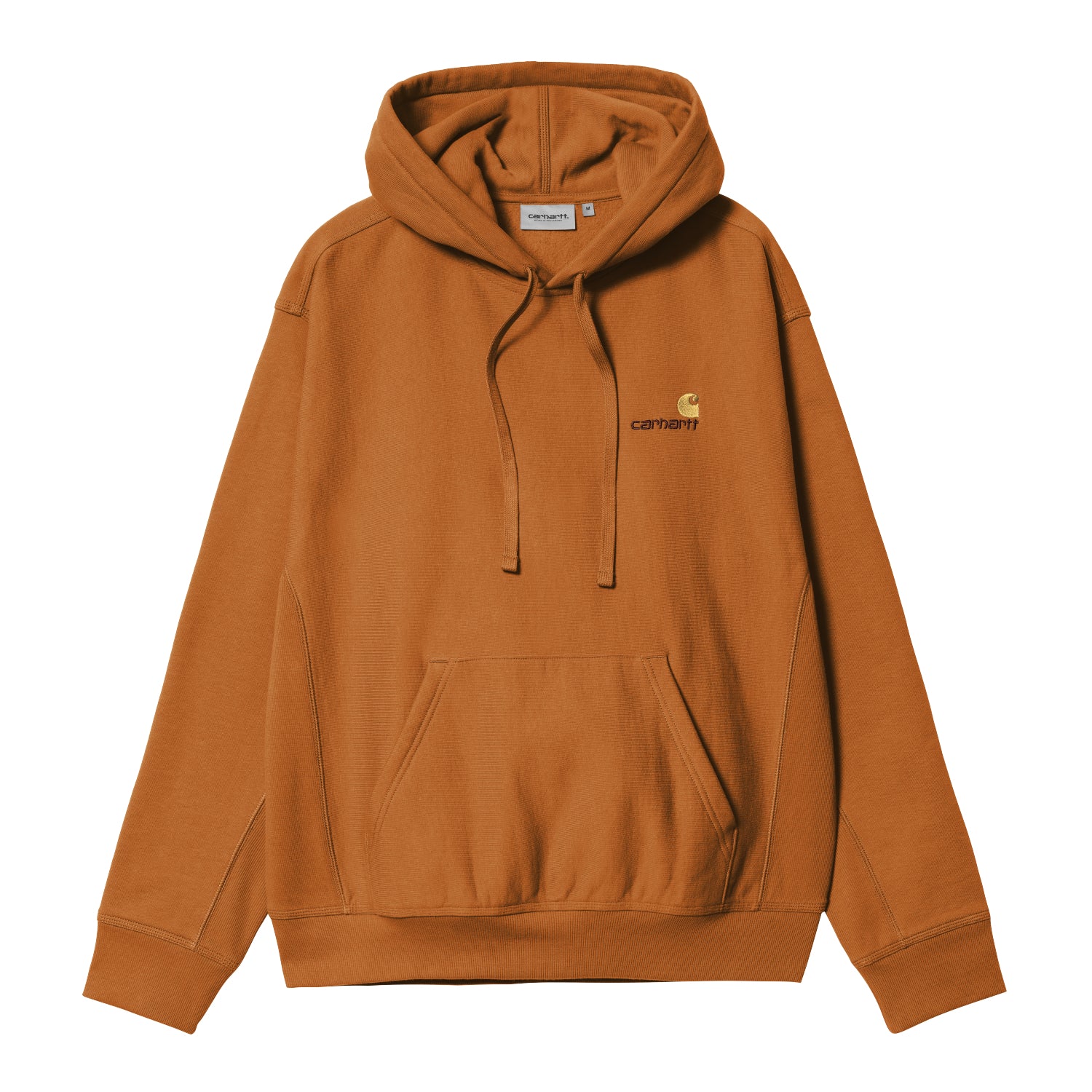 HOODED AMERICAN SCRIPT SWEAT - Sienna 1