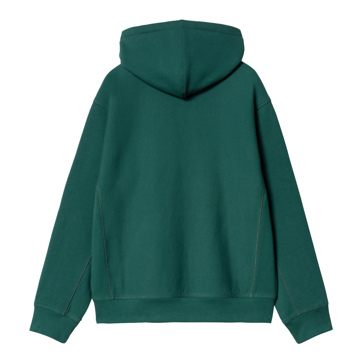 HOODED AMERICAN SCRIPT SWEAT - Malachite 5