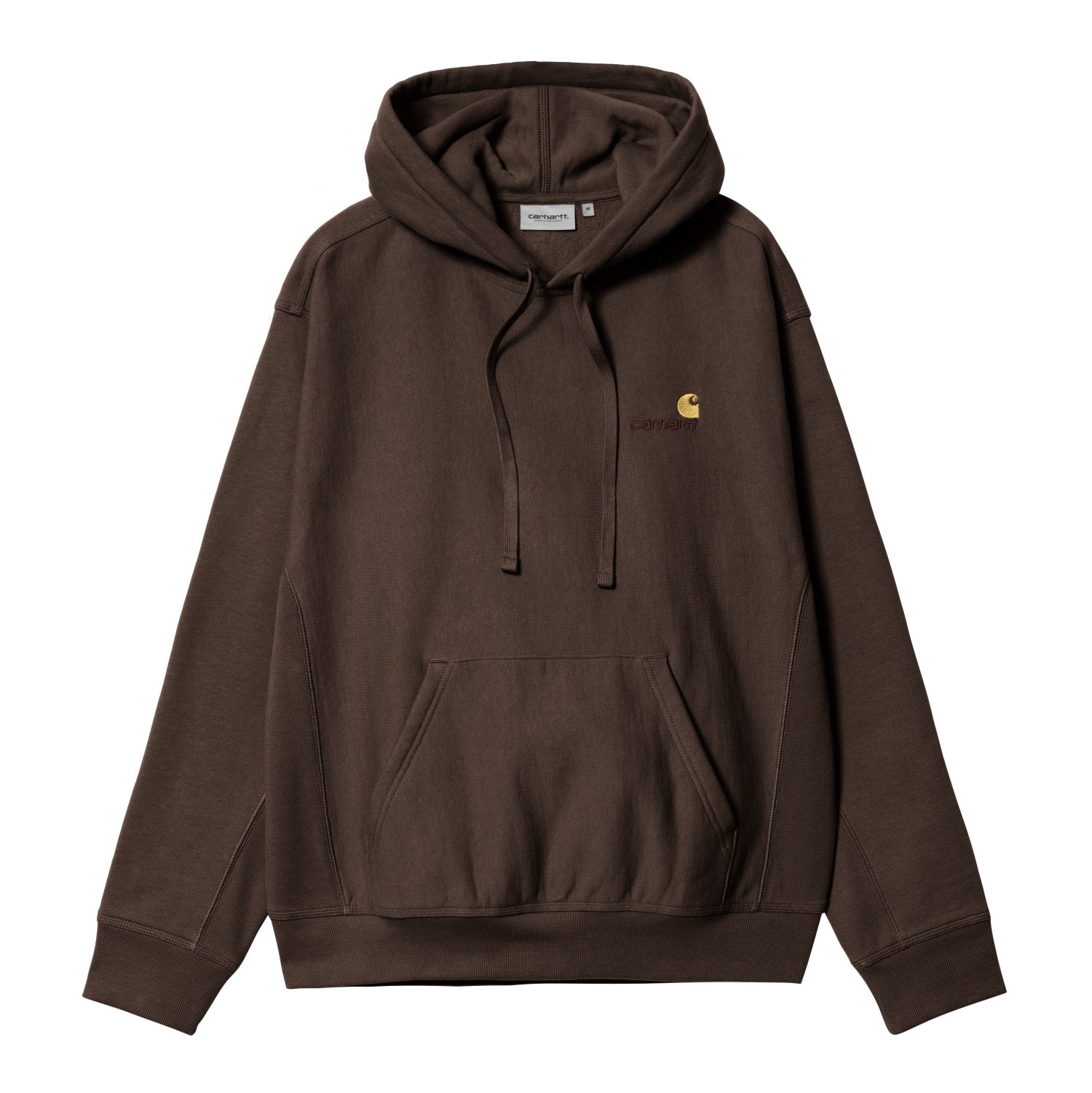 HOODED AMERICAN SCRIPT SWEATSHIRT - Tobacco