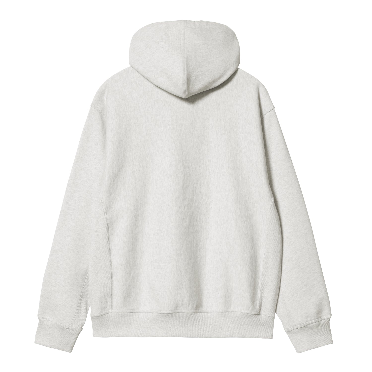 HOODED AMERICAN SCRIPT SWEAT - Ash Heather