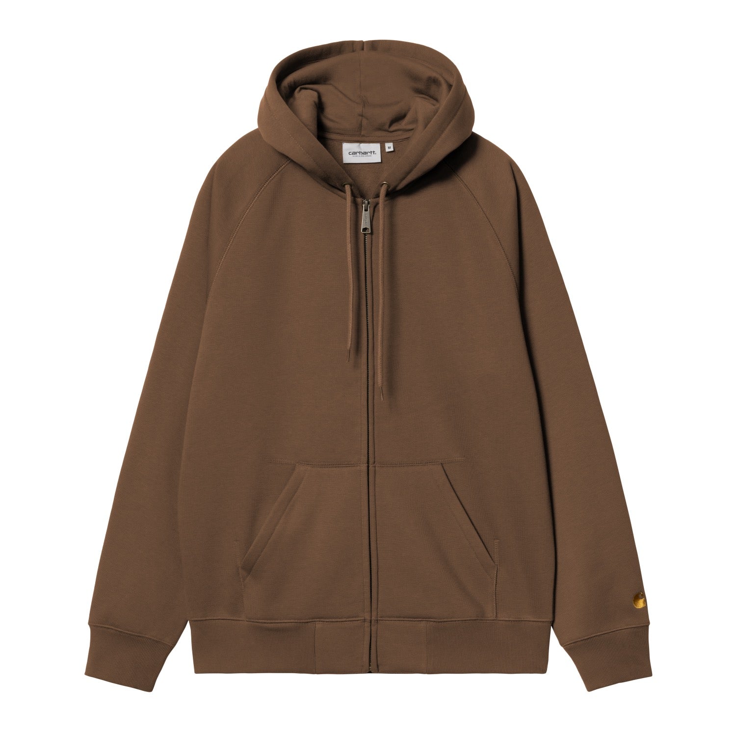 HOODED CHASE JACKET - Chocolate / Gold