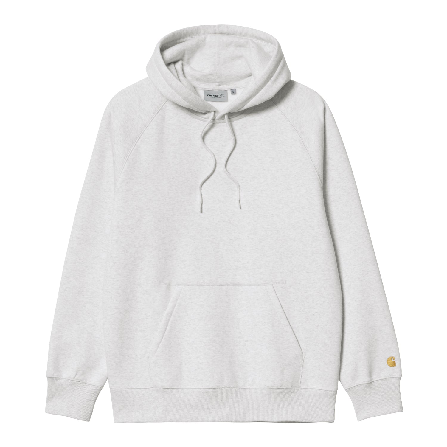 HOODED CHASE SWEAT - Ash Heather / Gold