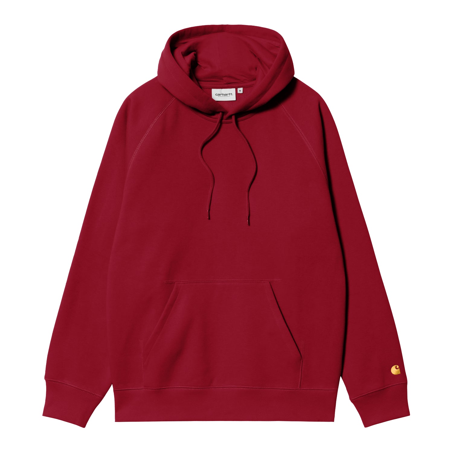 HOODED CHASE SWEAT - Scarlet / Gold
