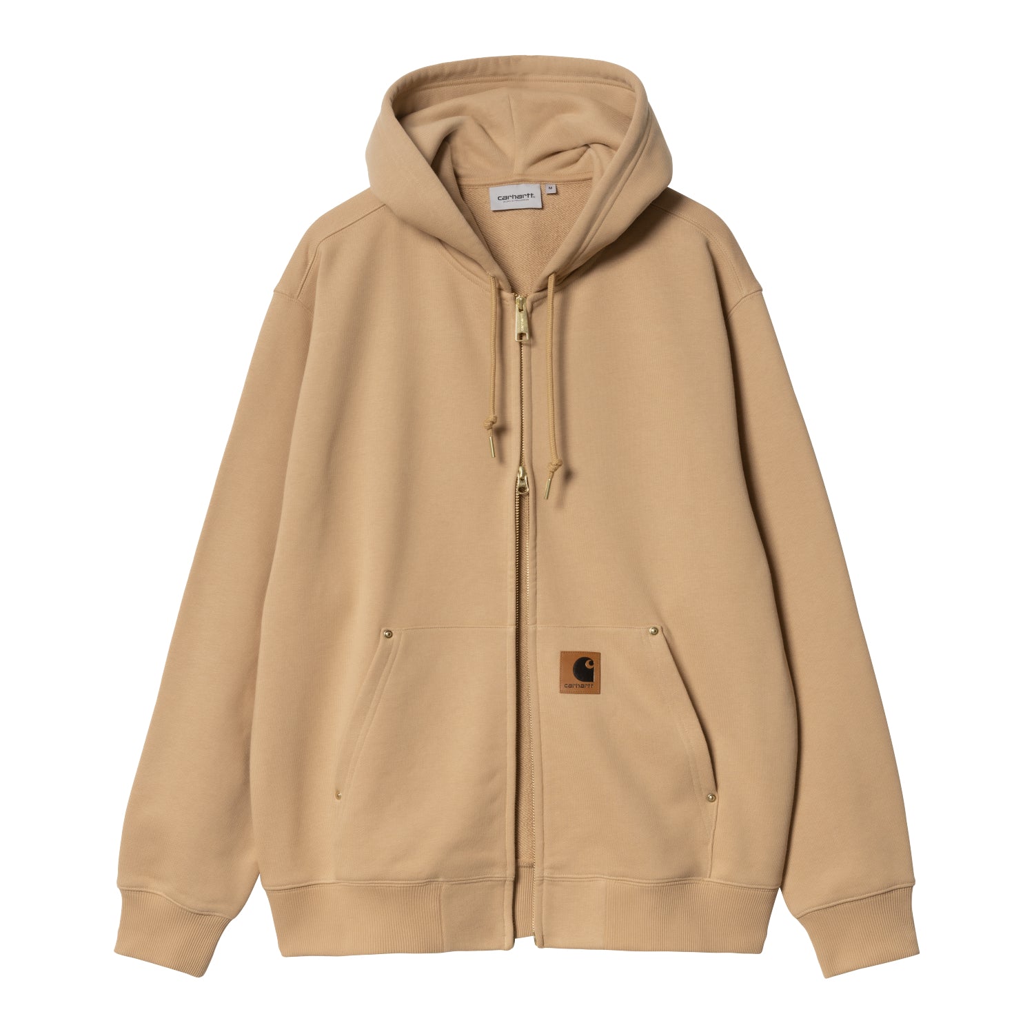 HOODED ELDON SWEAT JACKET - Dusty H Brown