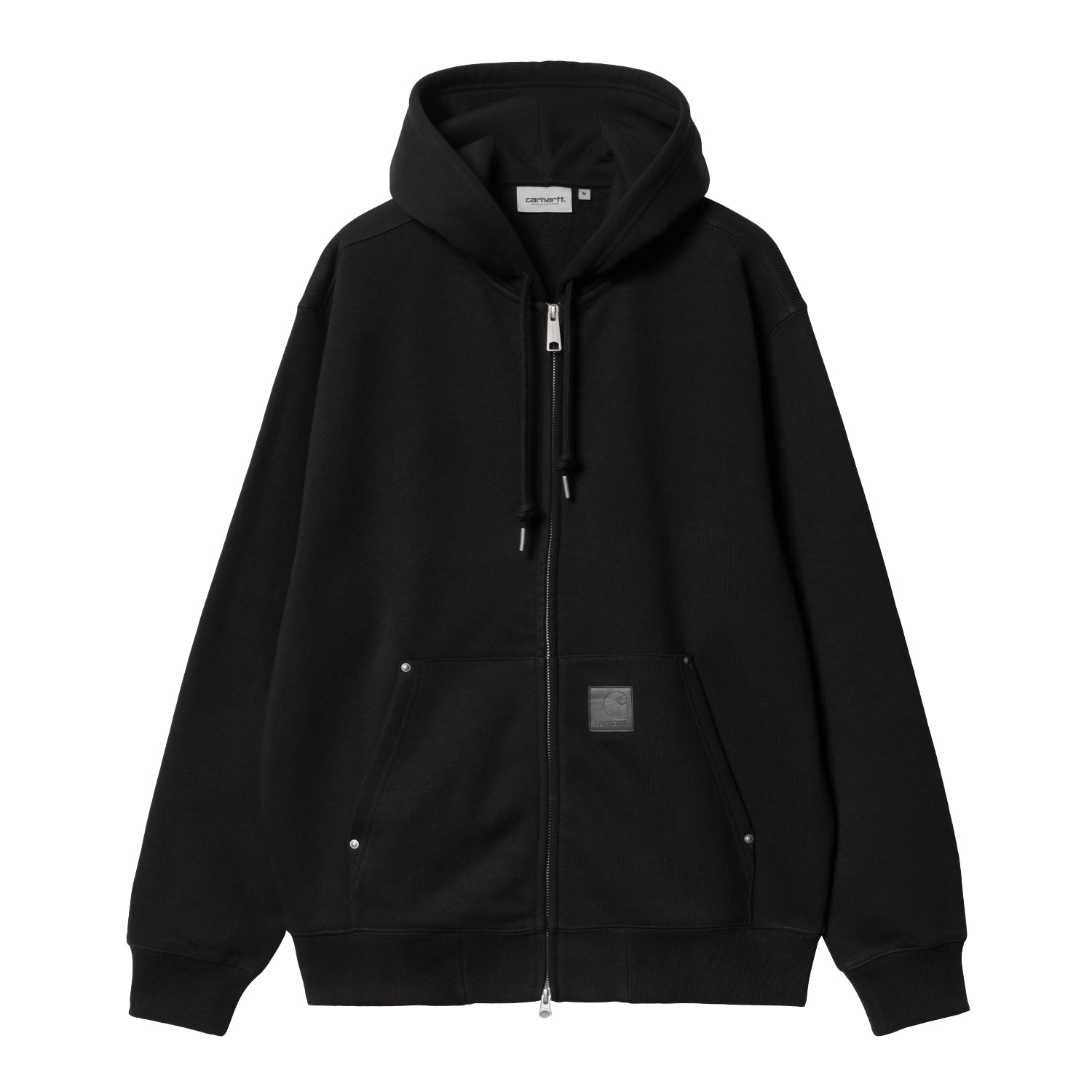 HOODED ELDON SWEAT JACKET - Black