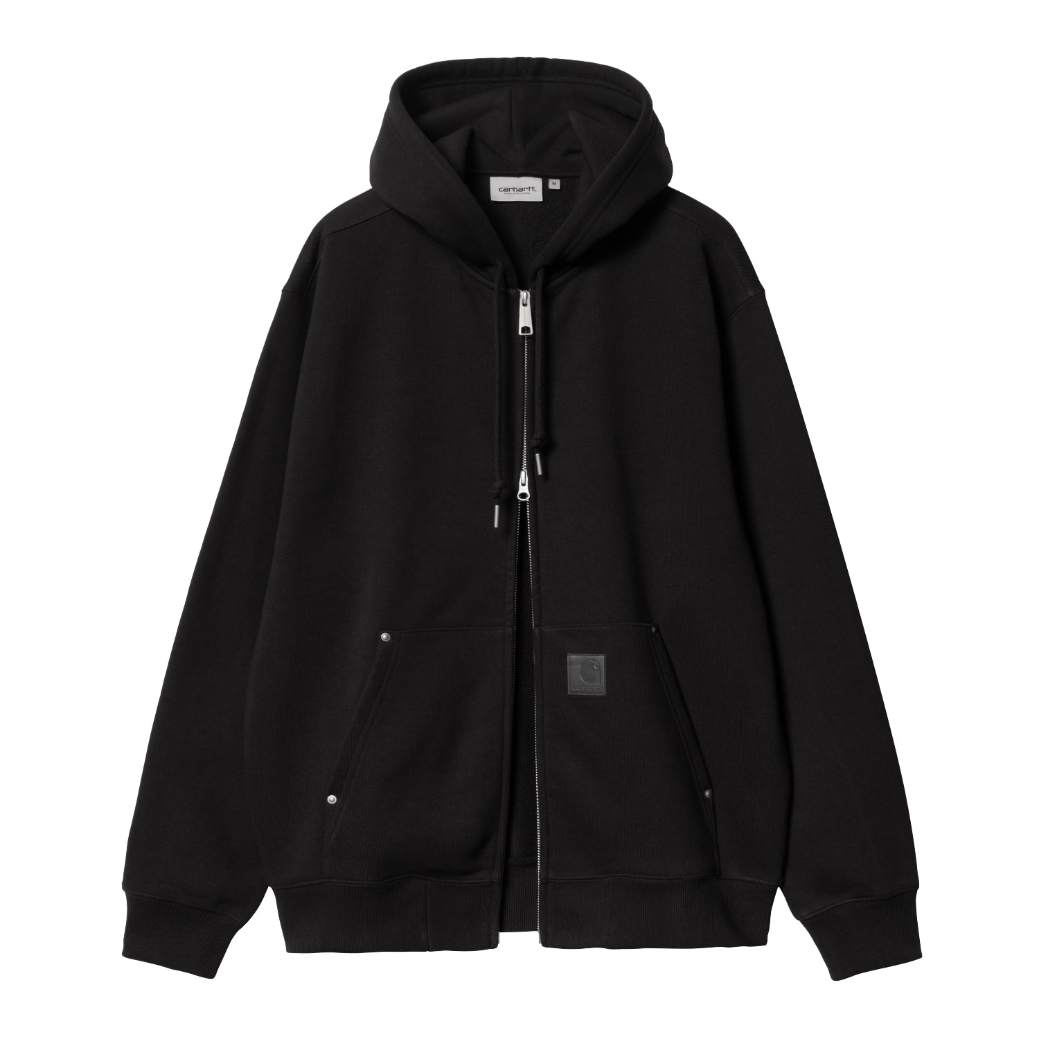 HOODED ELDON SWEAT JACKET - Black