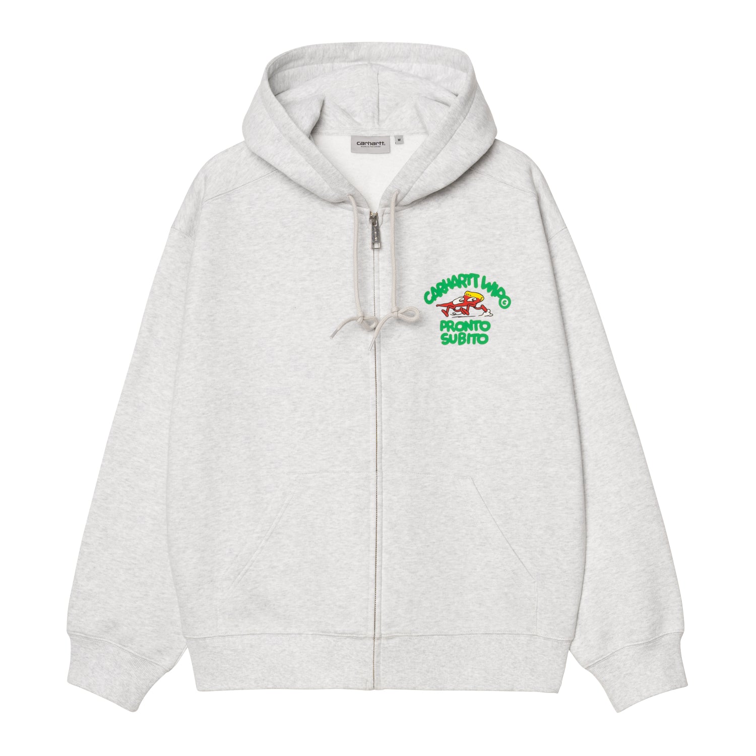 HOODED PRONTO SWEAT JACKET - Ash Heather 1