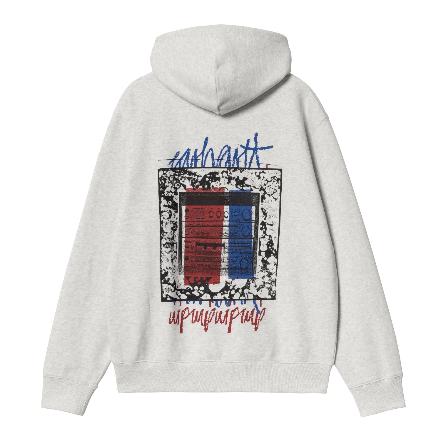 HOODED STEREO SWEAT - Ash Heather 5