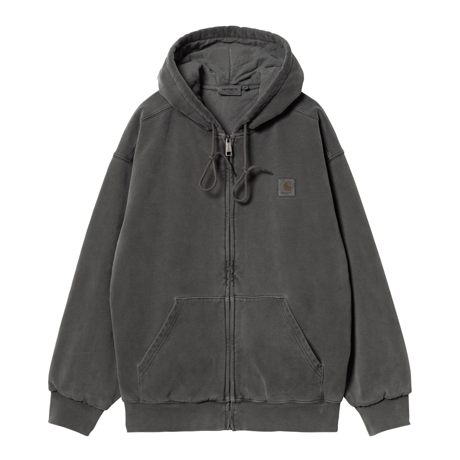 HOODED VISTA JACKET - Graphite (garment dyed)