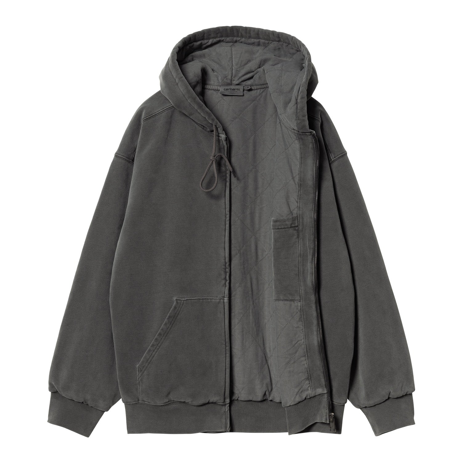 HOODED VISTA JACKET - Graphite (garment dyed)