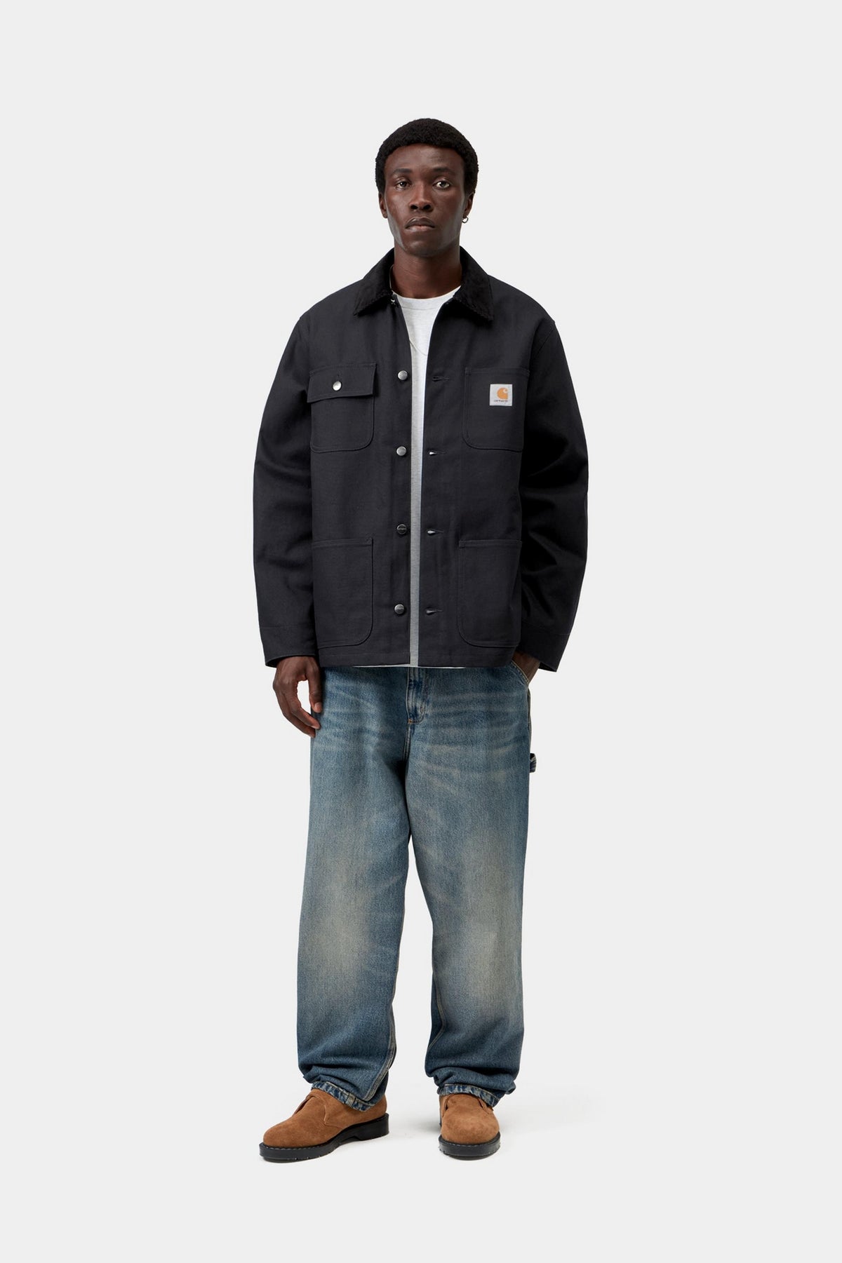 Michigan Coat - Dark Navy / Black rigid