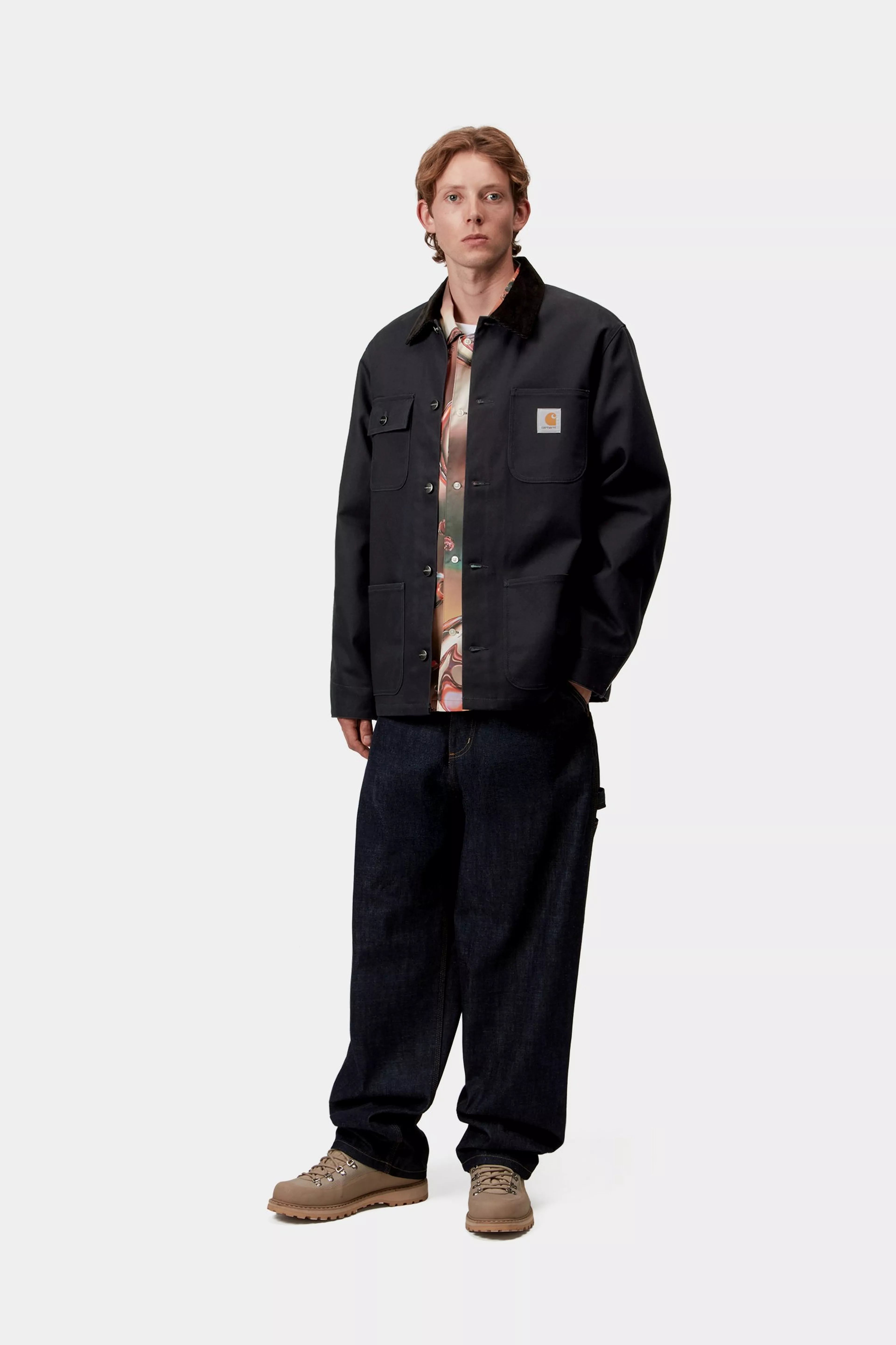 MICHIGAN COAT  - Dark Navy / Black (rigid)