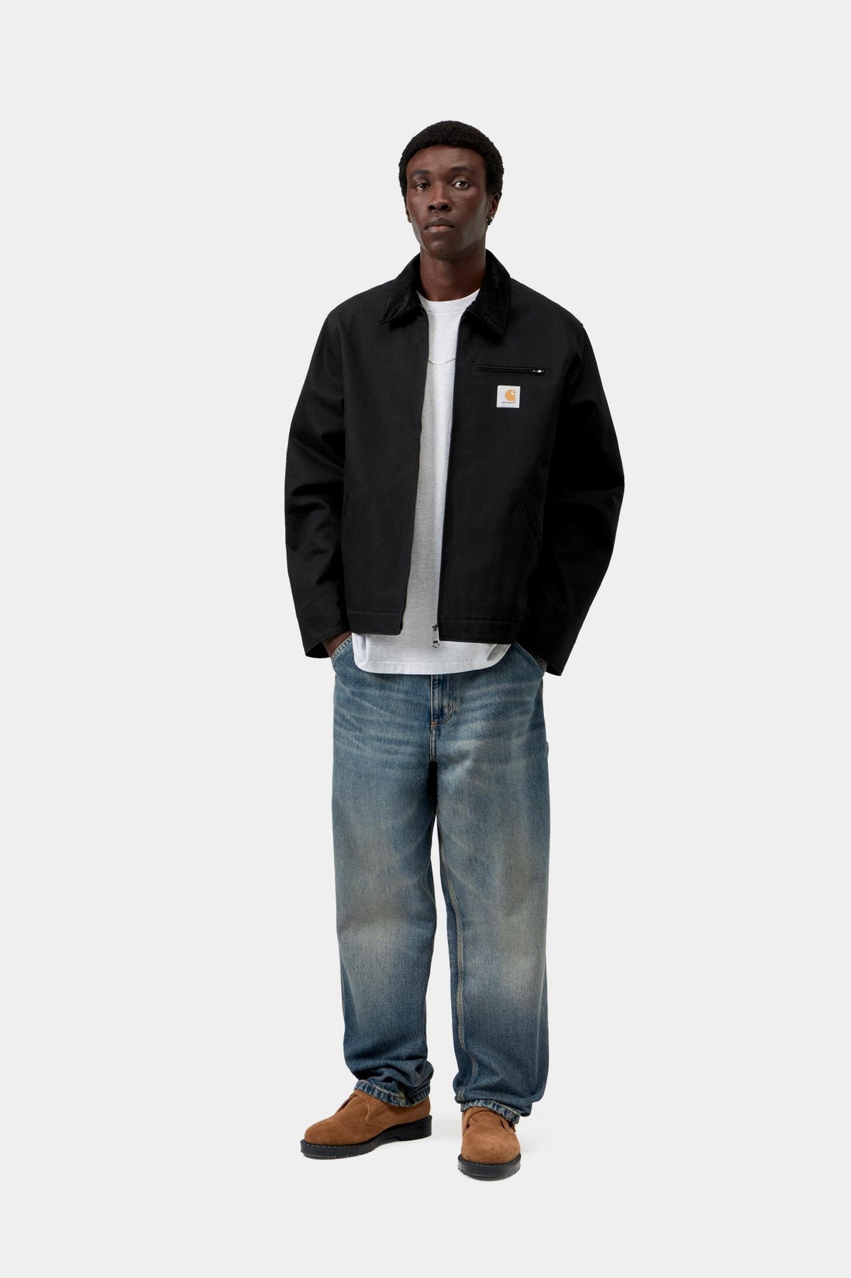 Detroit Jacket - Black / Black, rigid