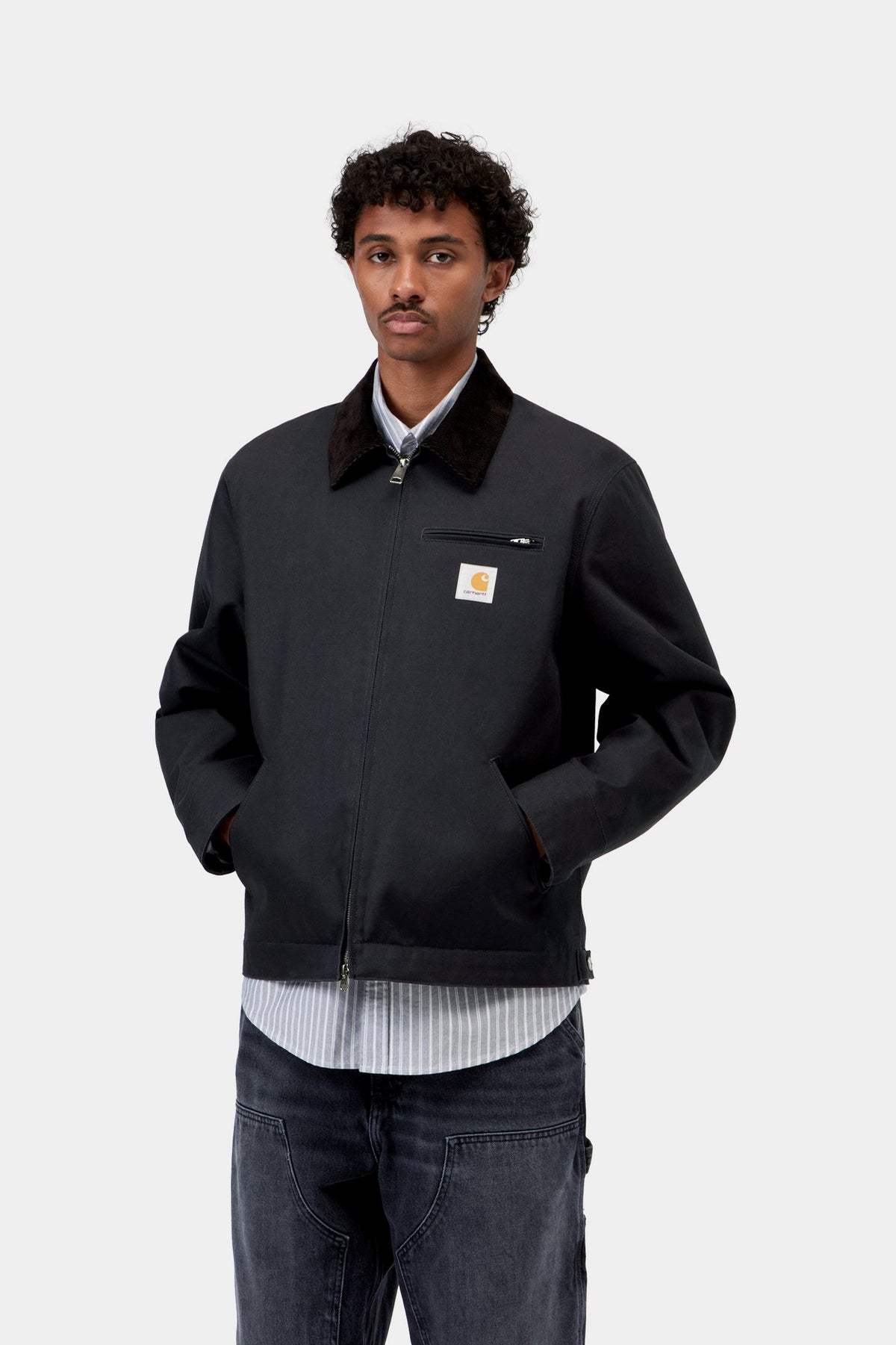 Detroit Jacket - Dark Navy / Black, Rigid