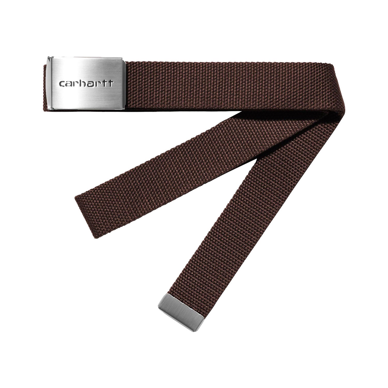 Clip Belt Chrome - Tobacco
