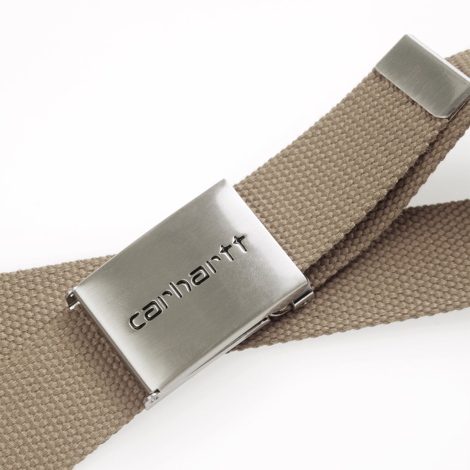 CLIP BELT CHROME  - Leather