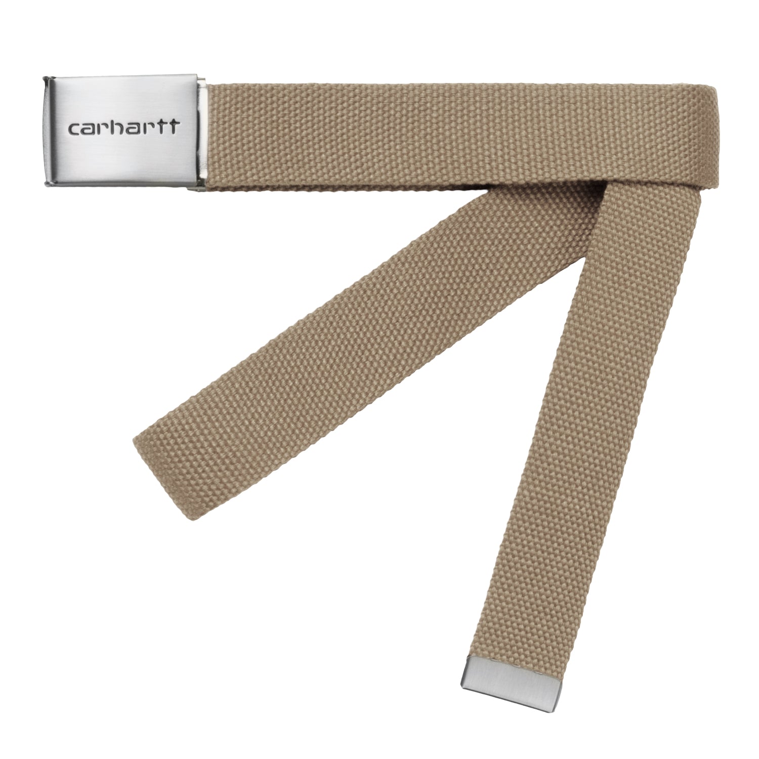 CLIP BELT CHROME  - Leather