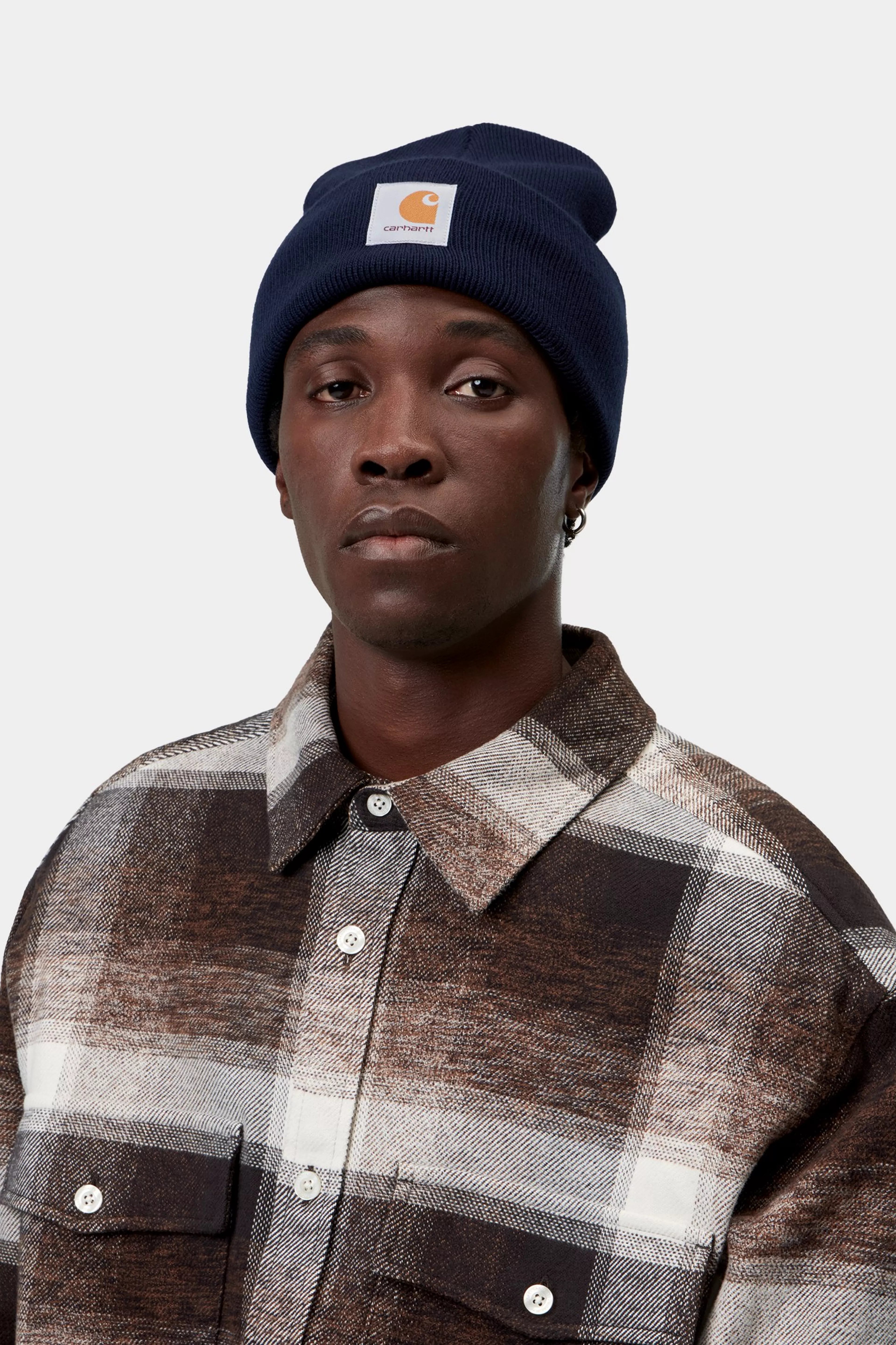 Acrylic Watch Hat - Dark Navy 2