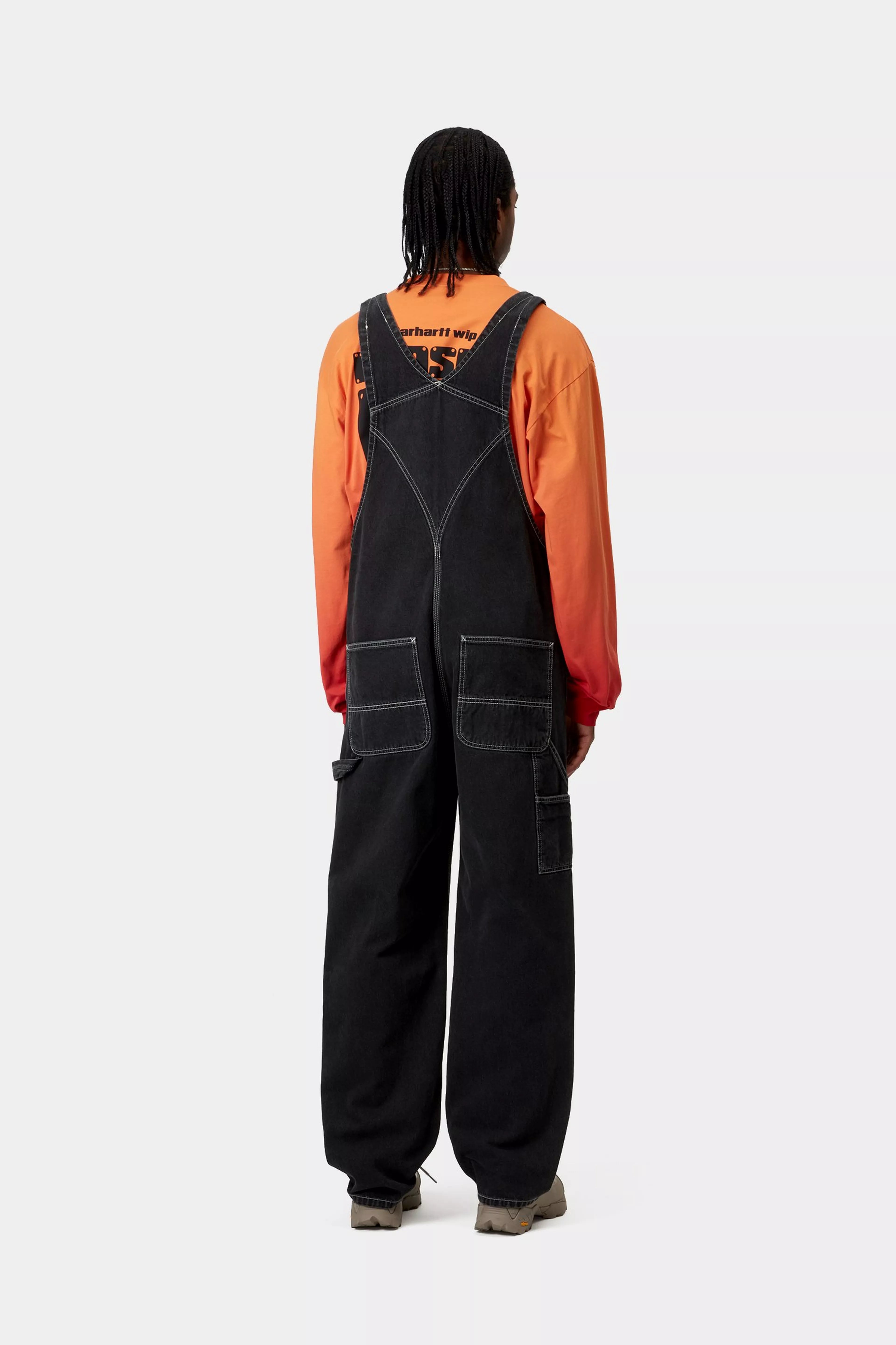 BIB OVERALL  - Black (stone washed)