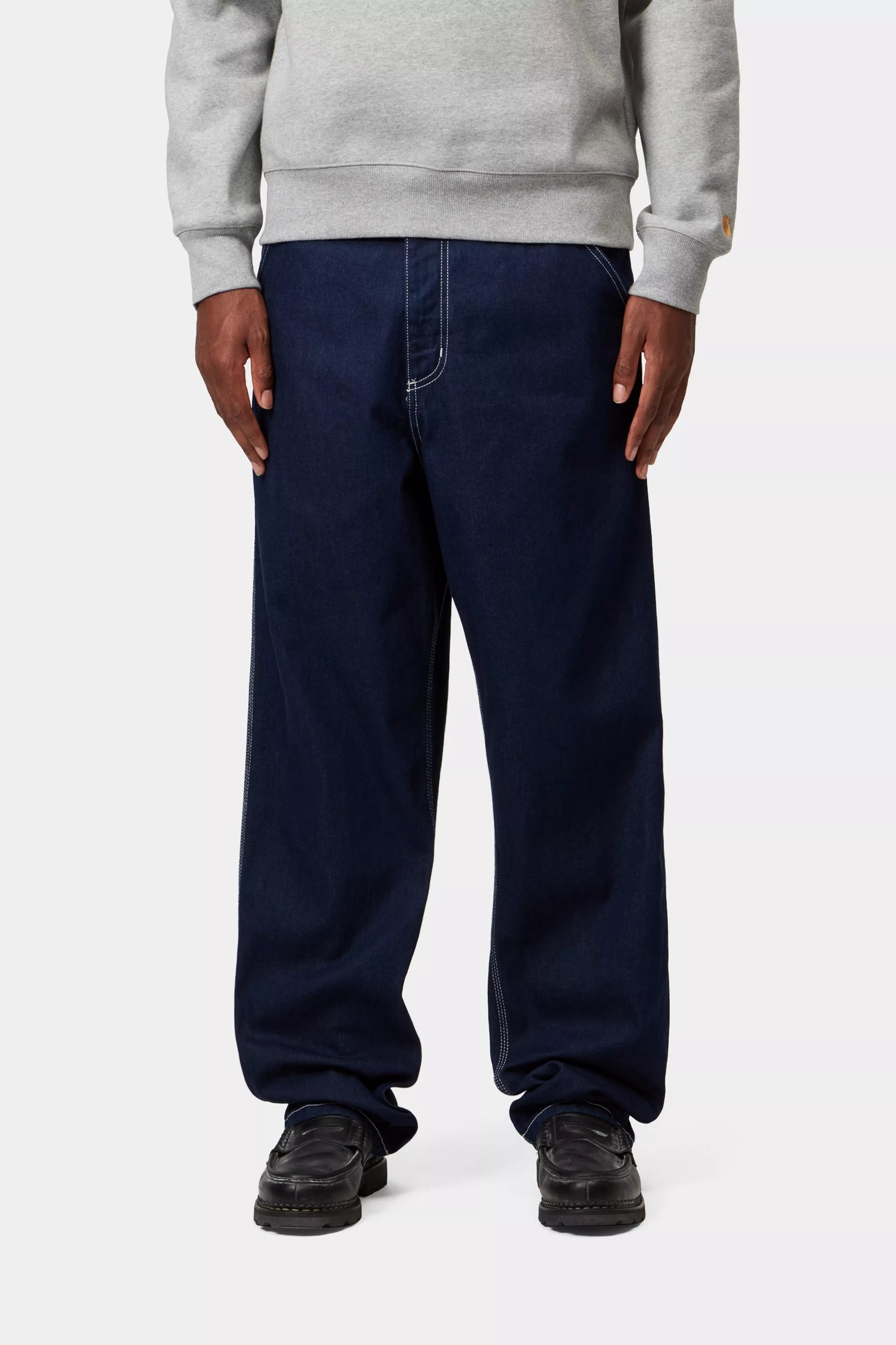 SIMPLE PANT  - Blue (one wash)