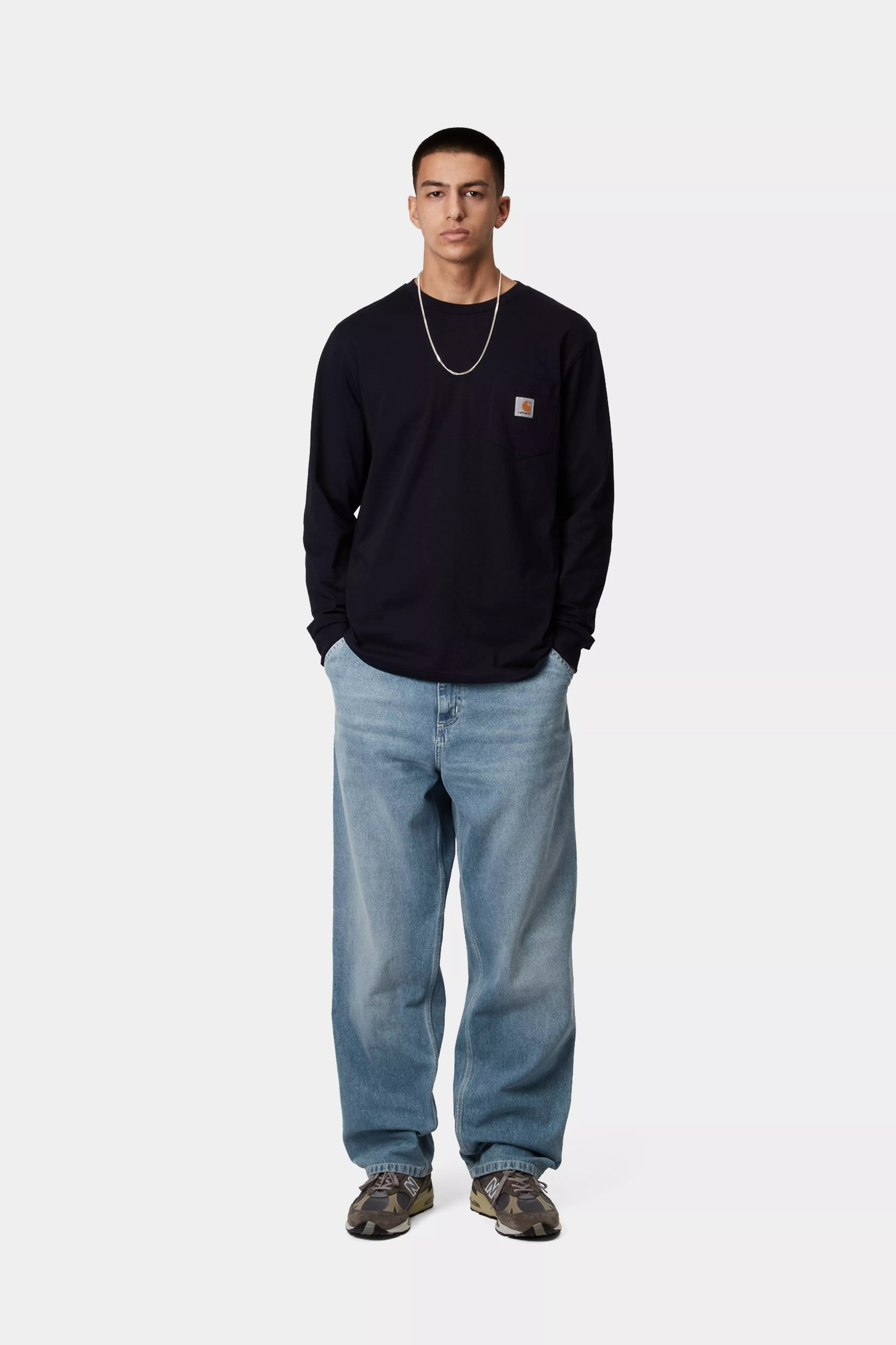 SIMPLE PANT  - Blue (light true washed)
