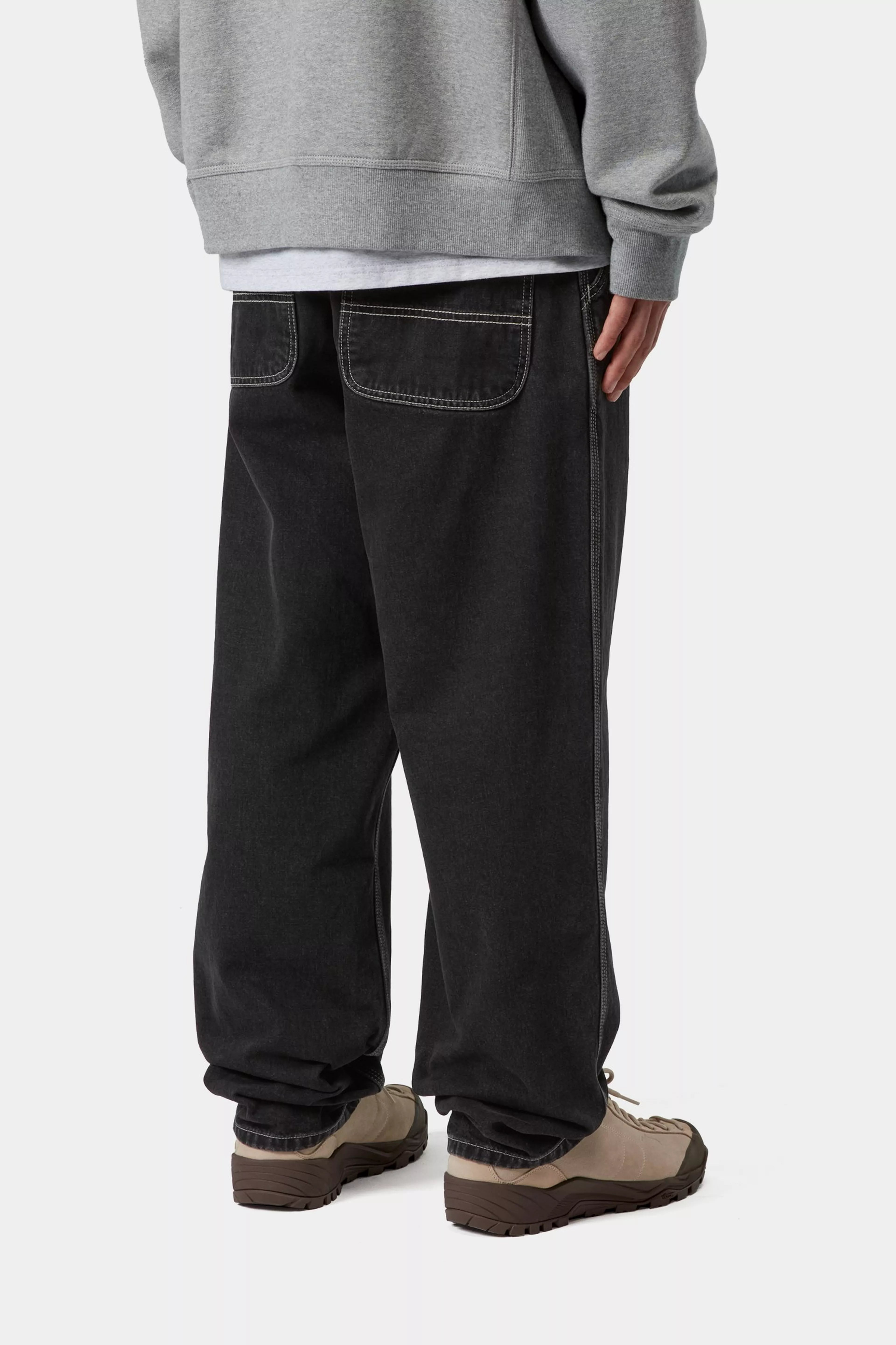 Simple Pant - Black (stone washed)