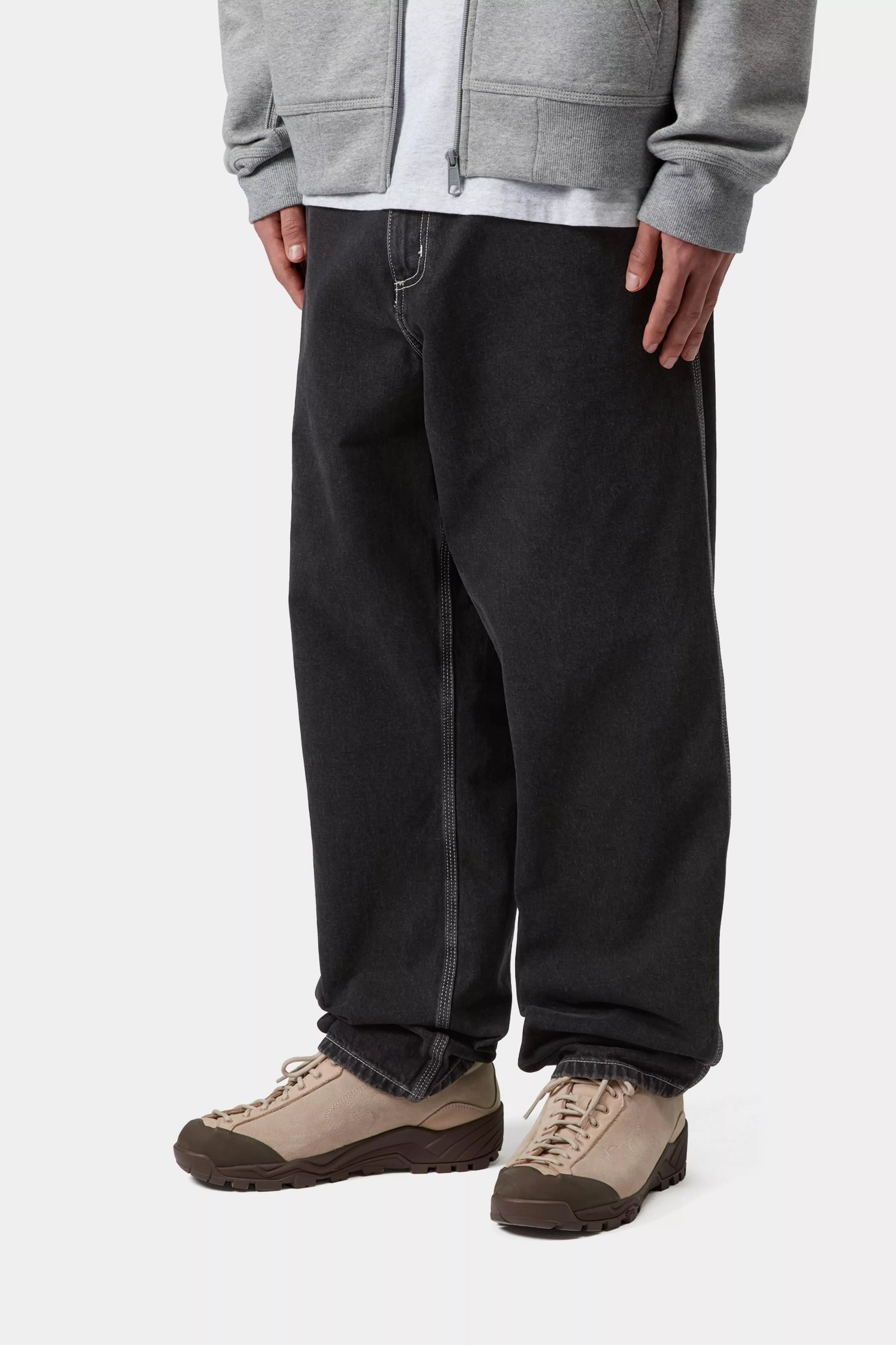 Simple Pant - Black (stone washed) 3