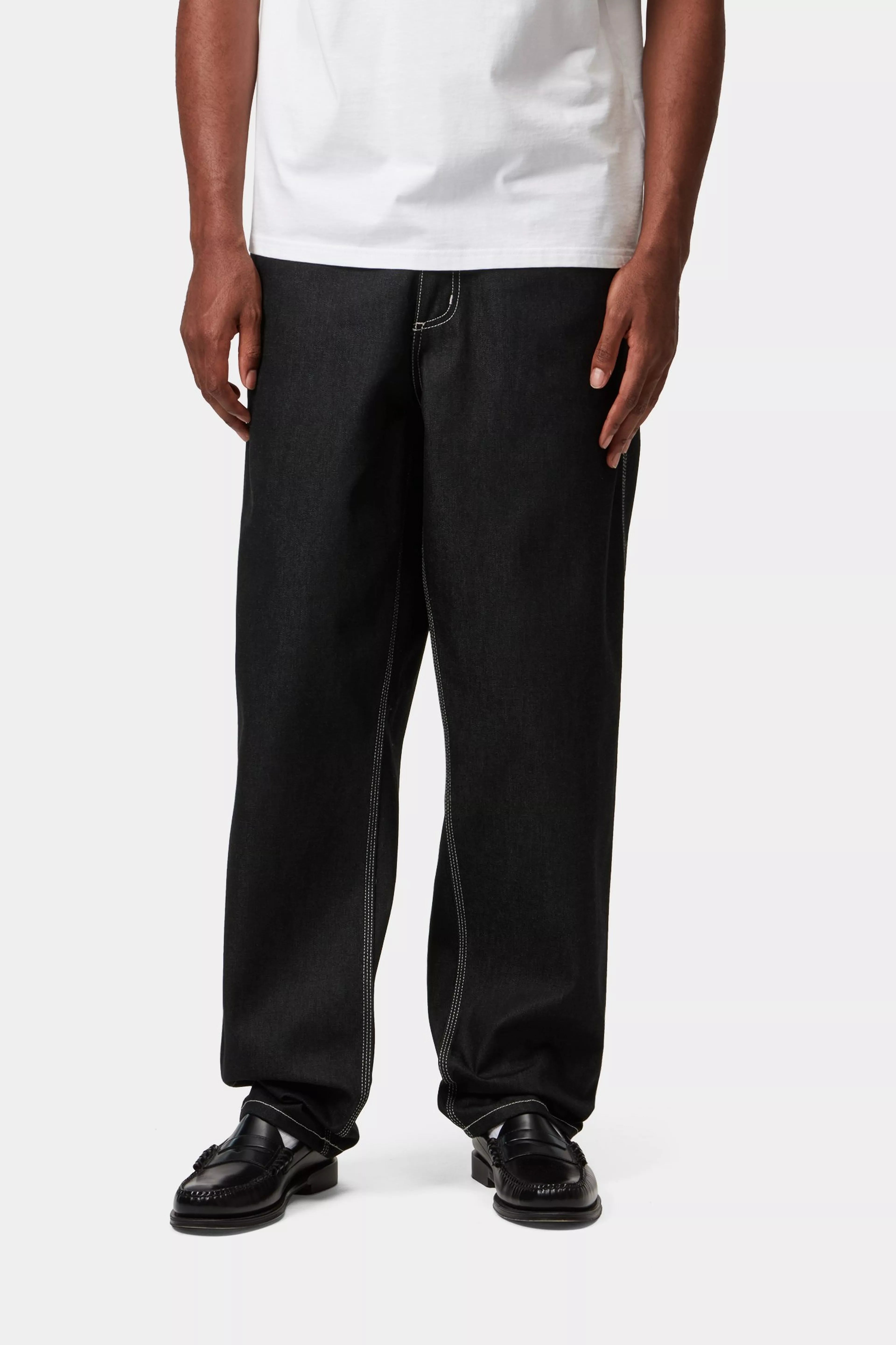 SIMPLE PANT  - Black (one wash)
