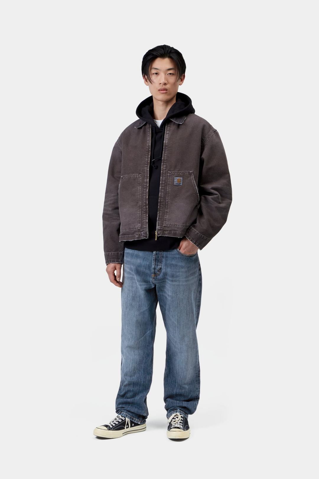 Marlow Pant - Blue, marble used wash