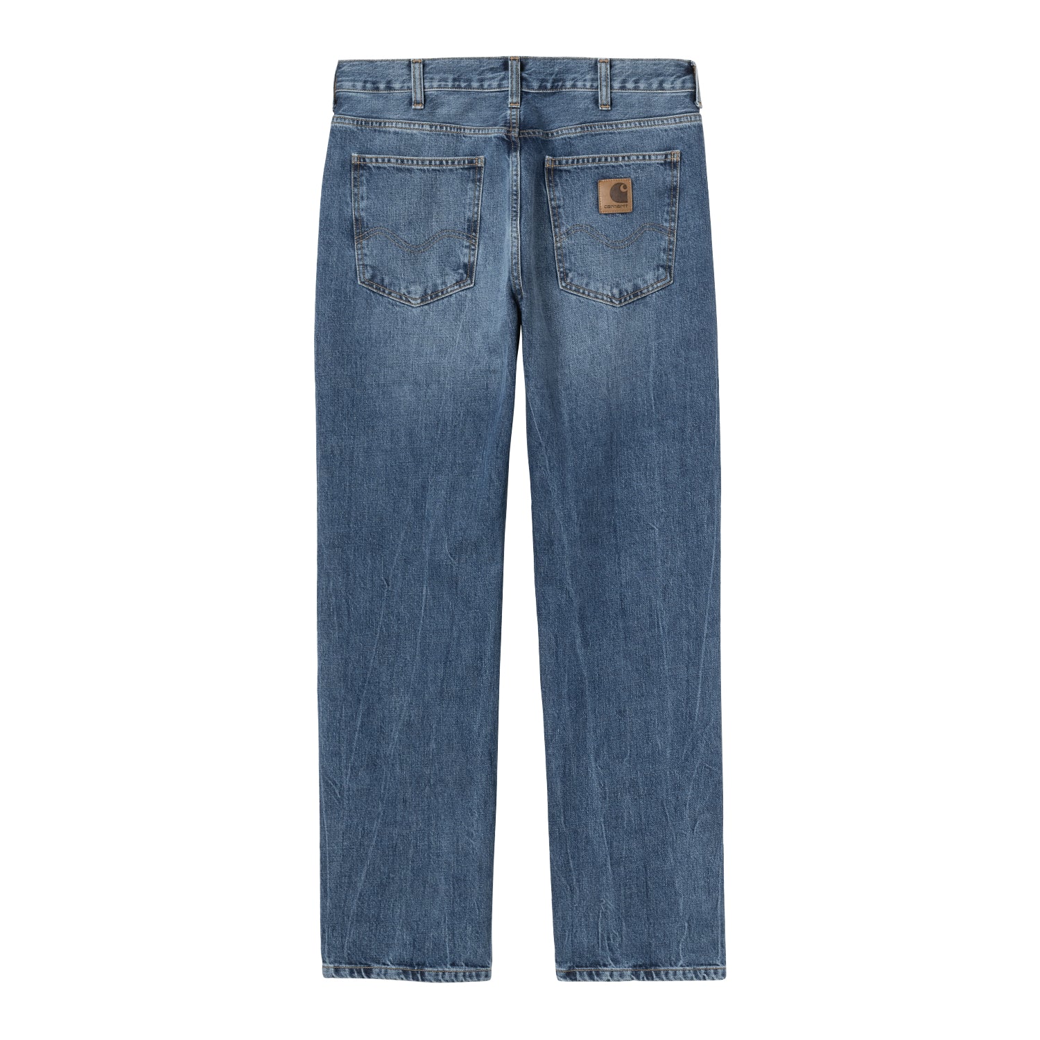 Marlow Pant - Blue, marble used wash