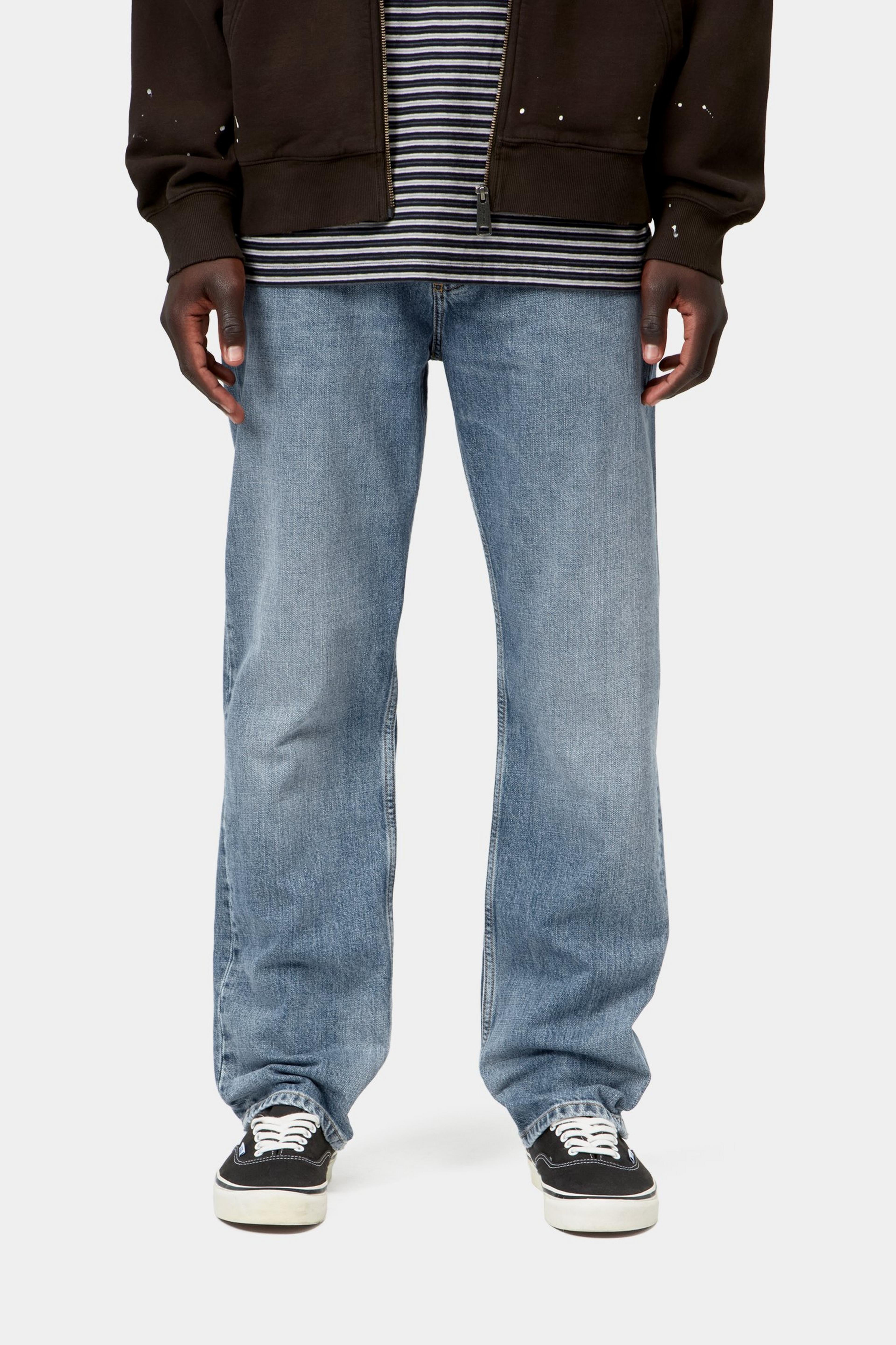Marlow Pant - Blue (worn bleached) 2
