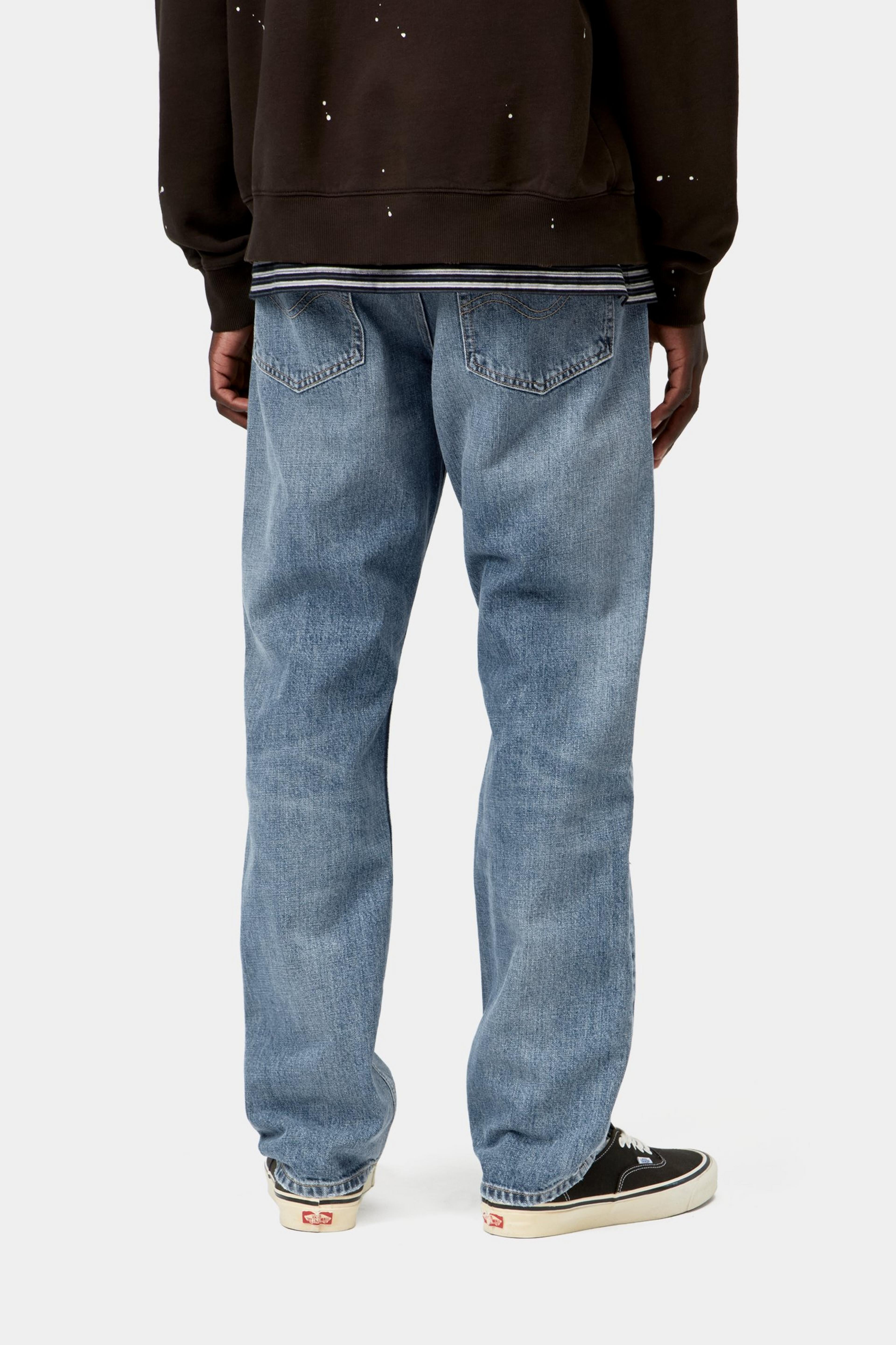 Marlow Pant - Blue (worn bleached)