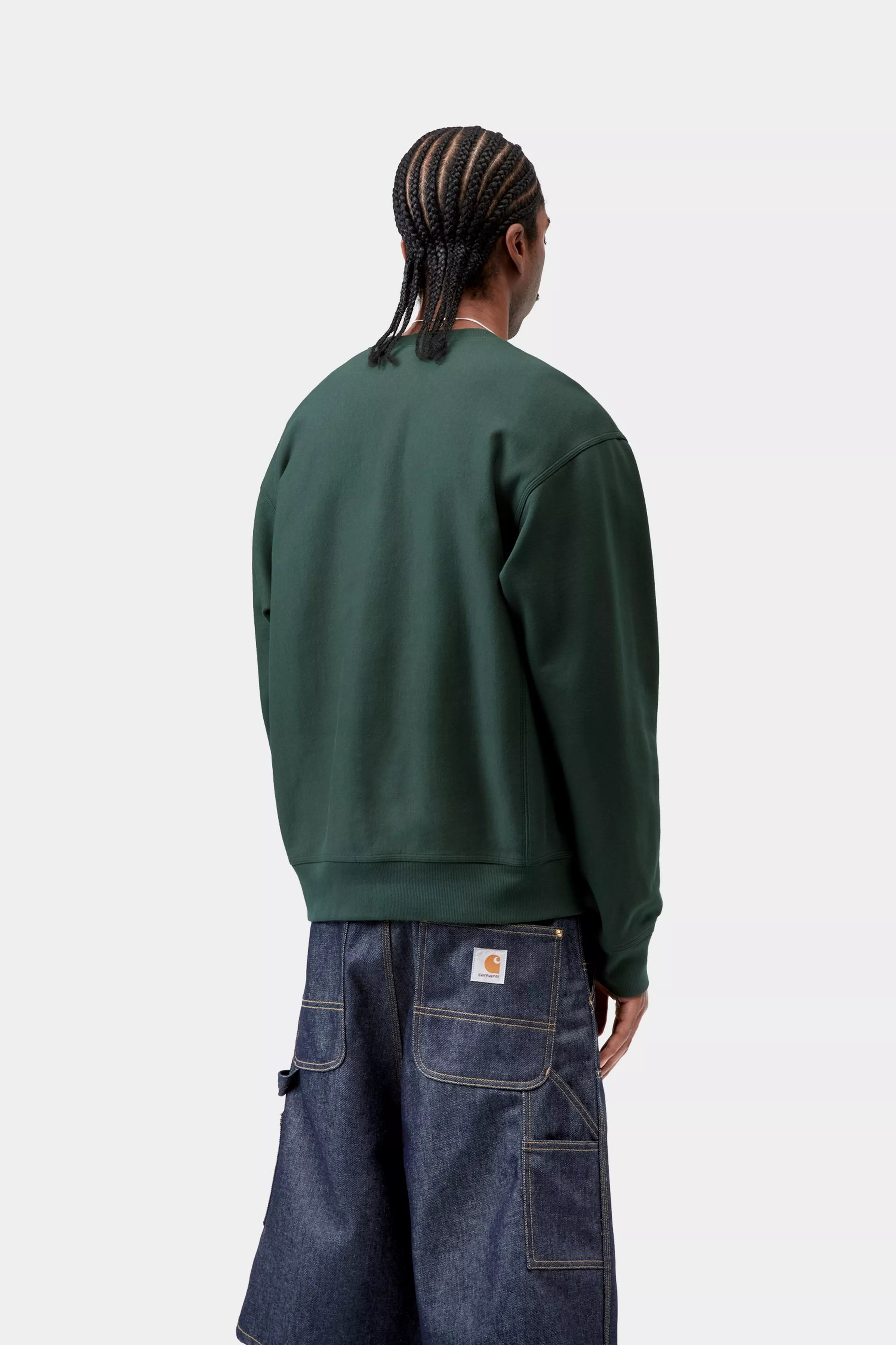 American Script Sweat - Kale Green