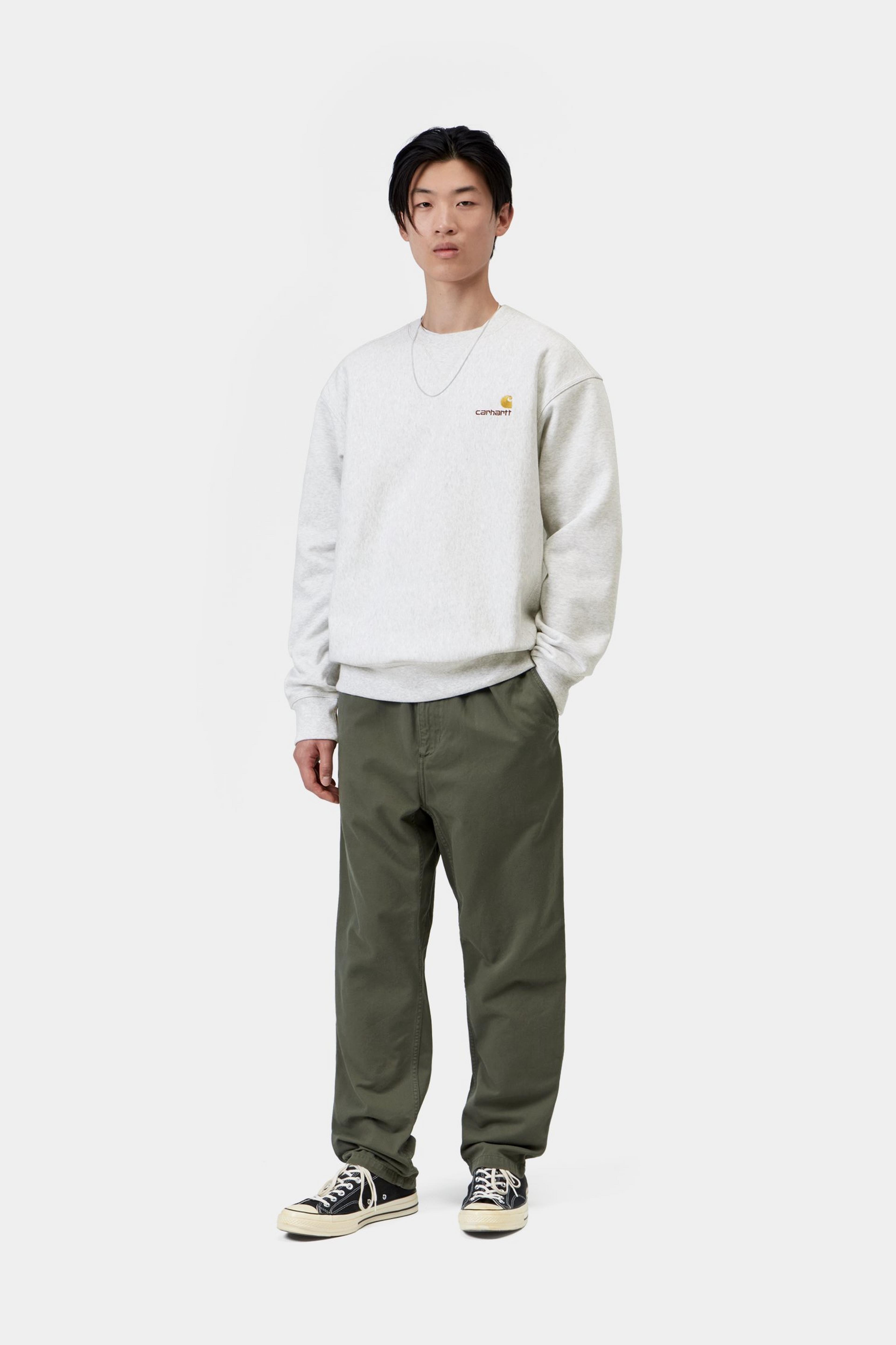 American Script Sweat - Ash Heather
