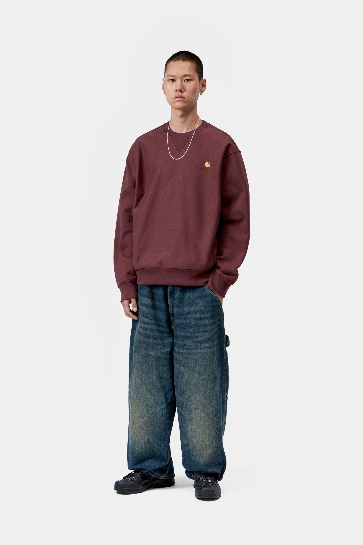 American Script Sweatshirt - Amarone 4