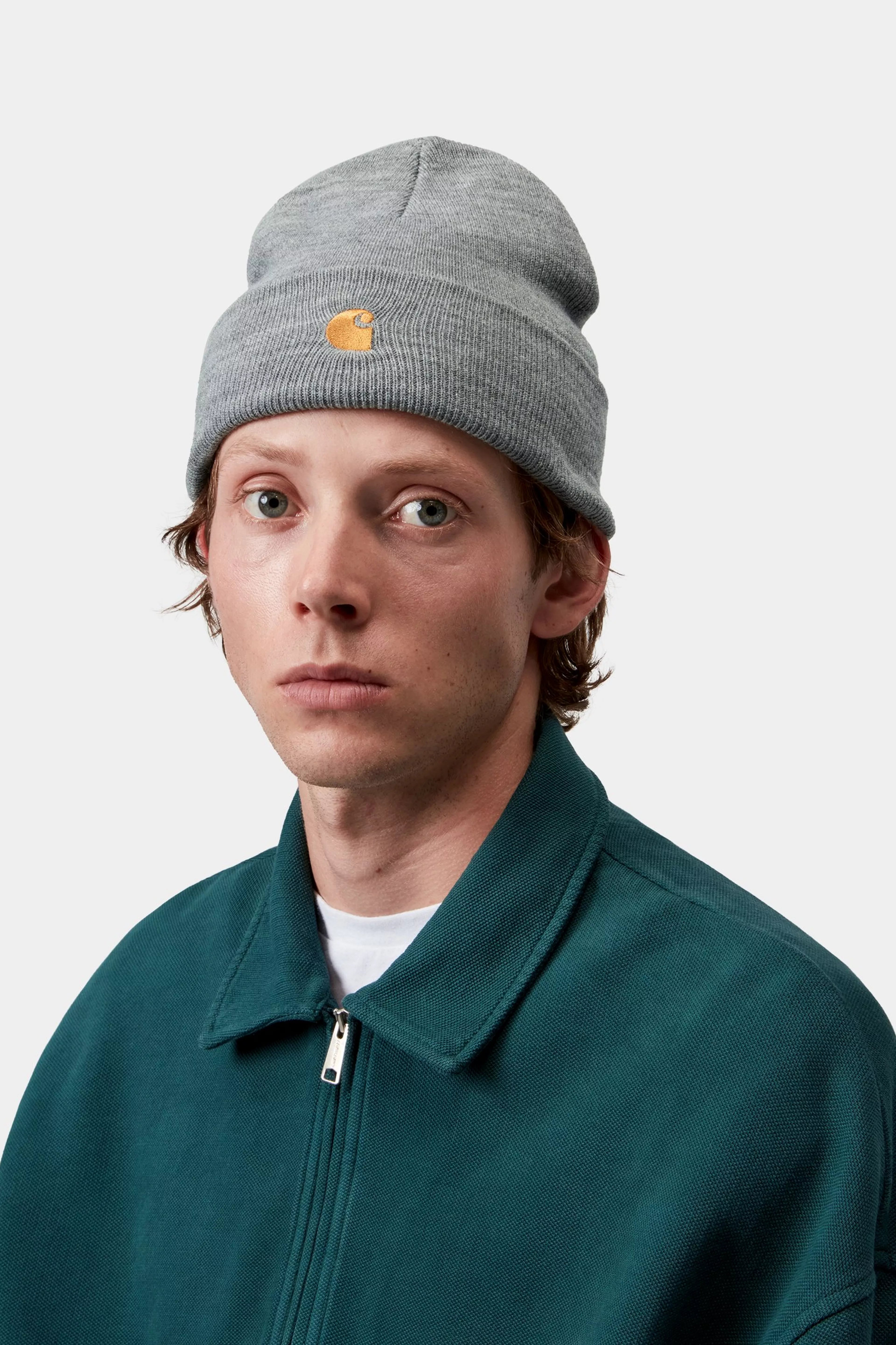 CHASE BEANIE  - Grey Heather / Gold