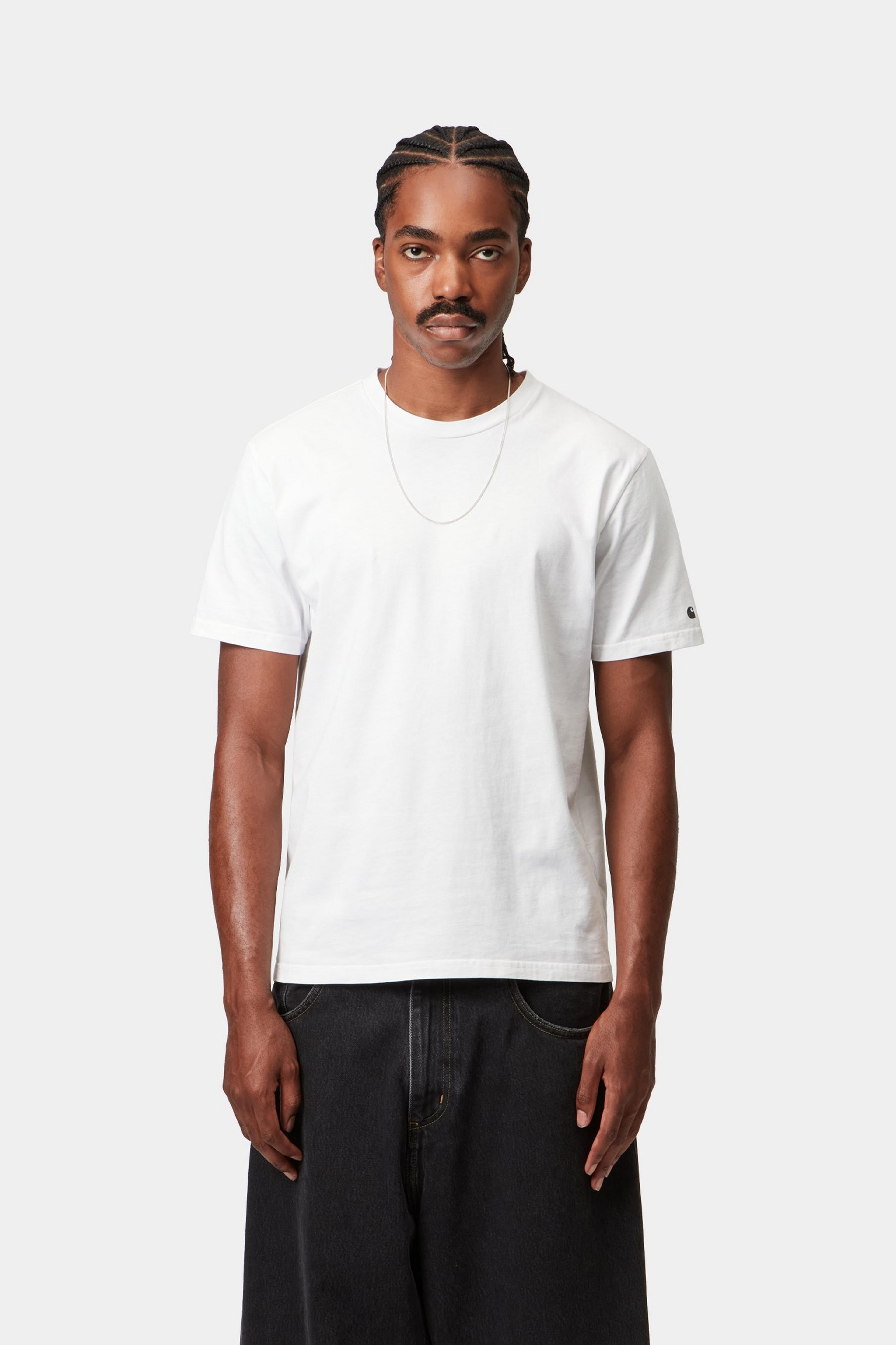 S/S Base T-Shirt - White / Black 2