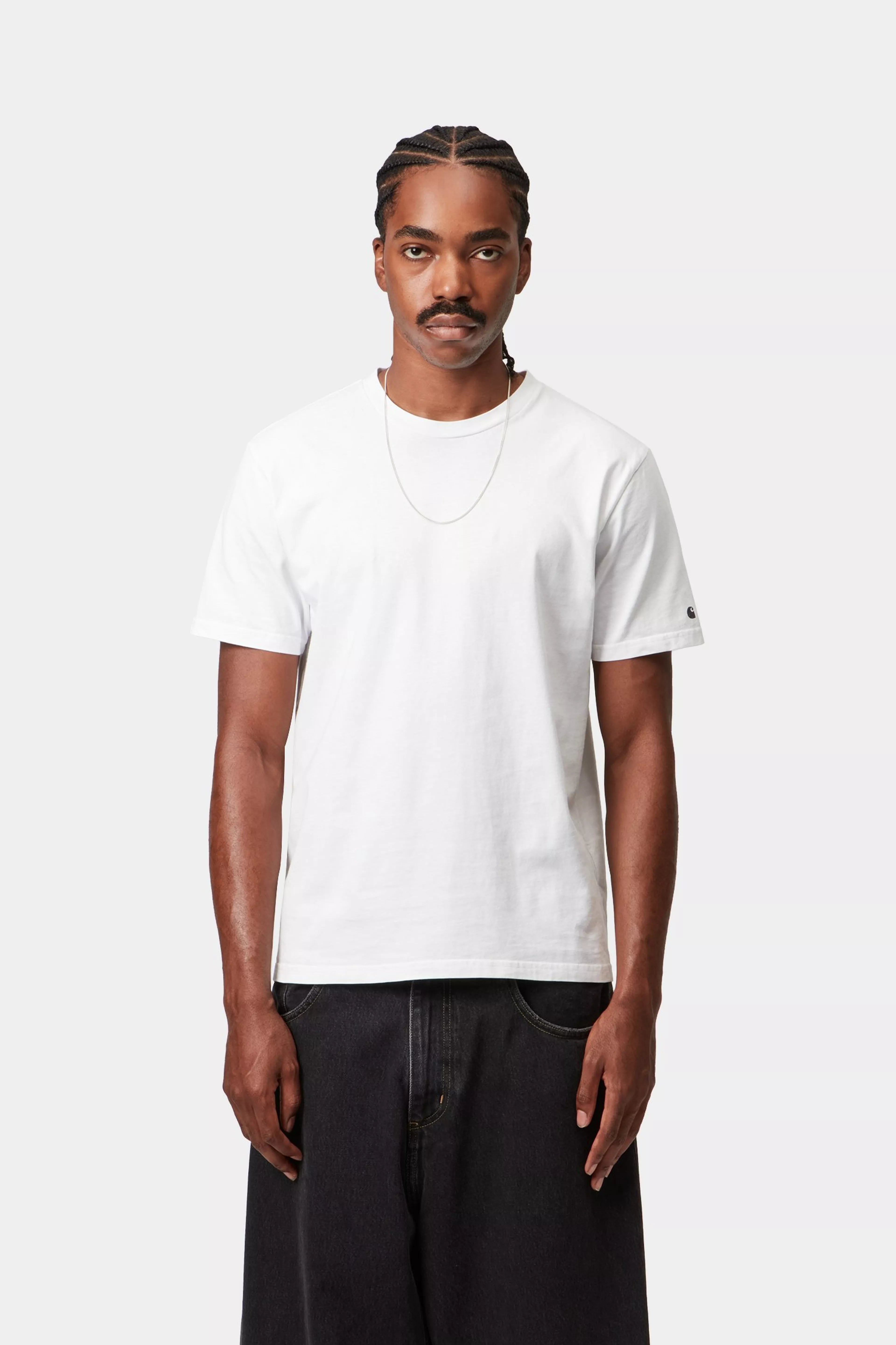 S/S Base T-Shirt - White / Black