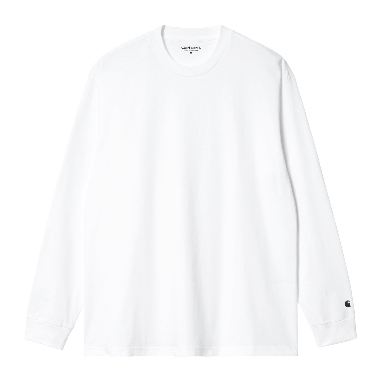 L/S BASE T-SHIRT - White / Black