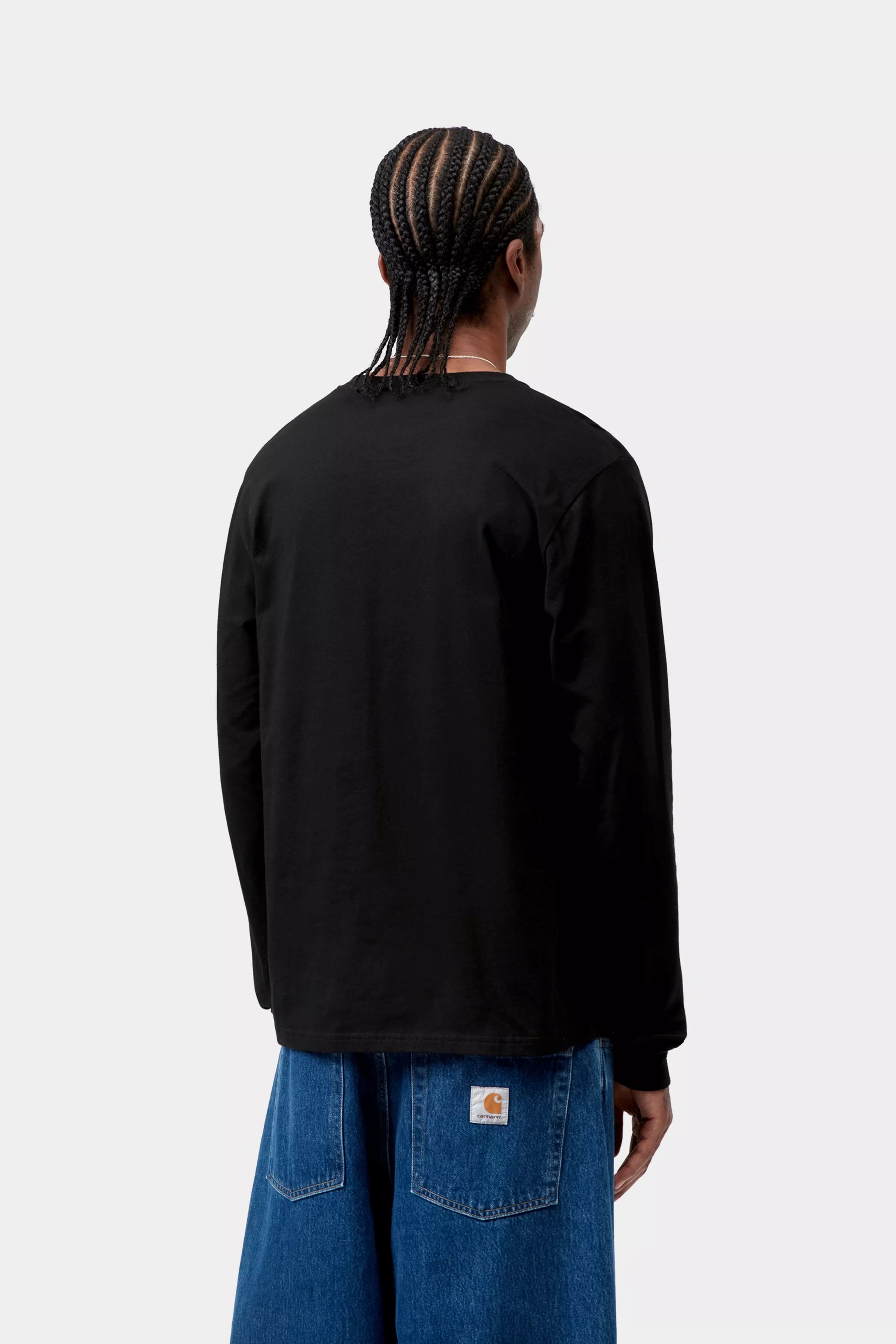 L/S BASE T-SHIRT - Black / White 3