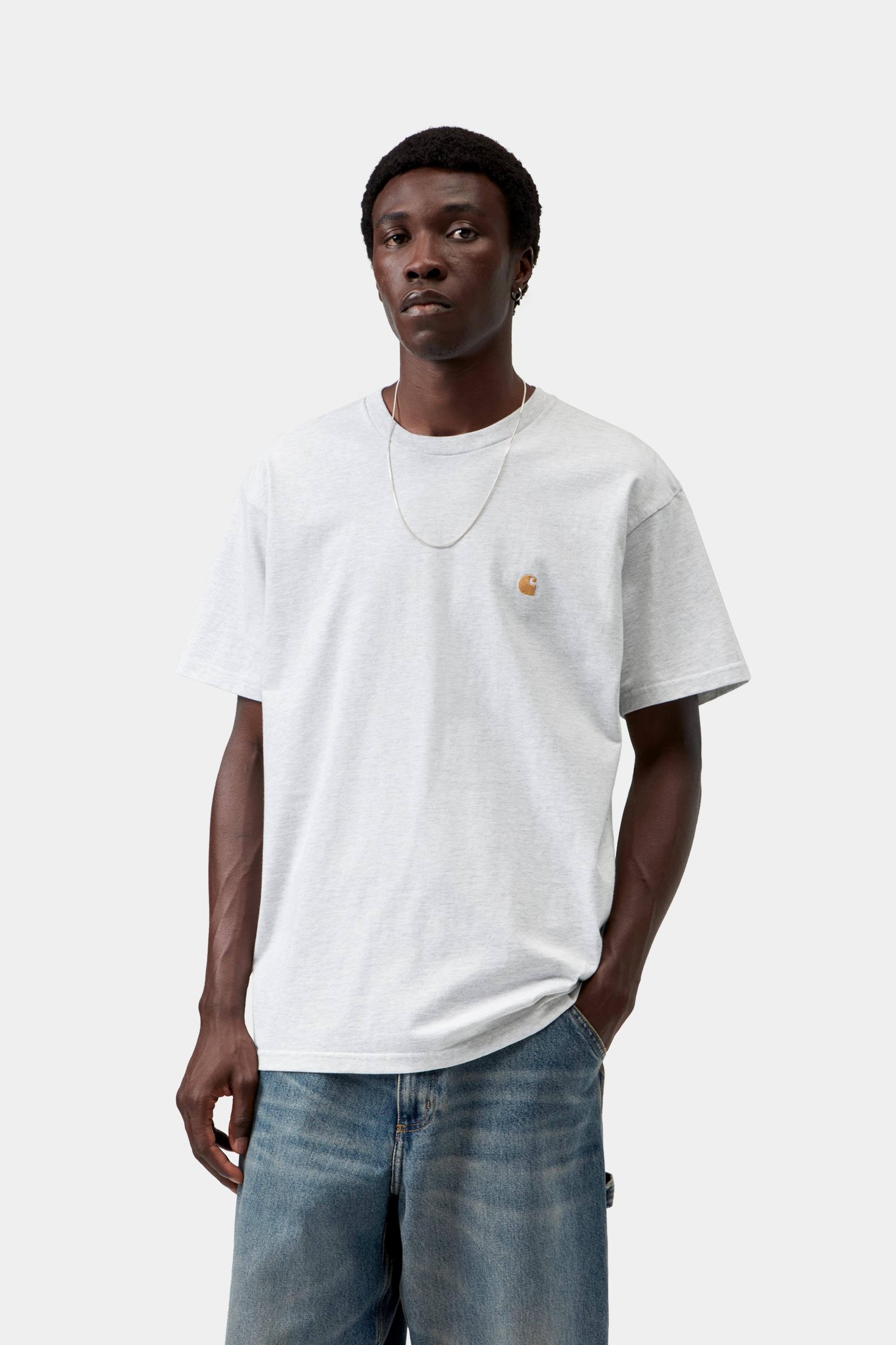 S/S Chase T-Shirt - Ash Heather / Gold