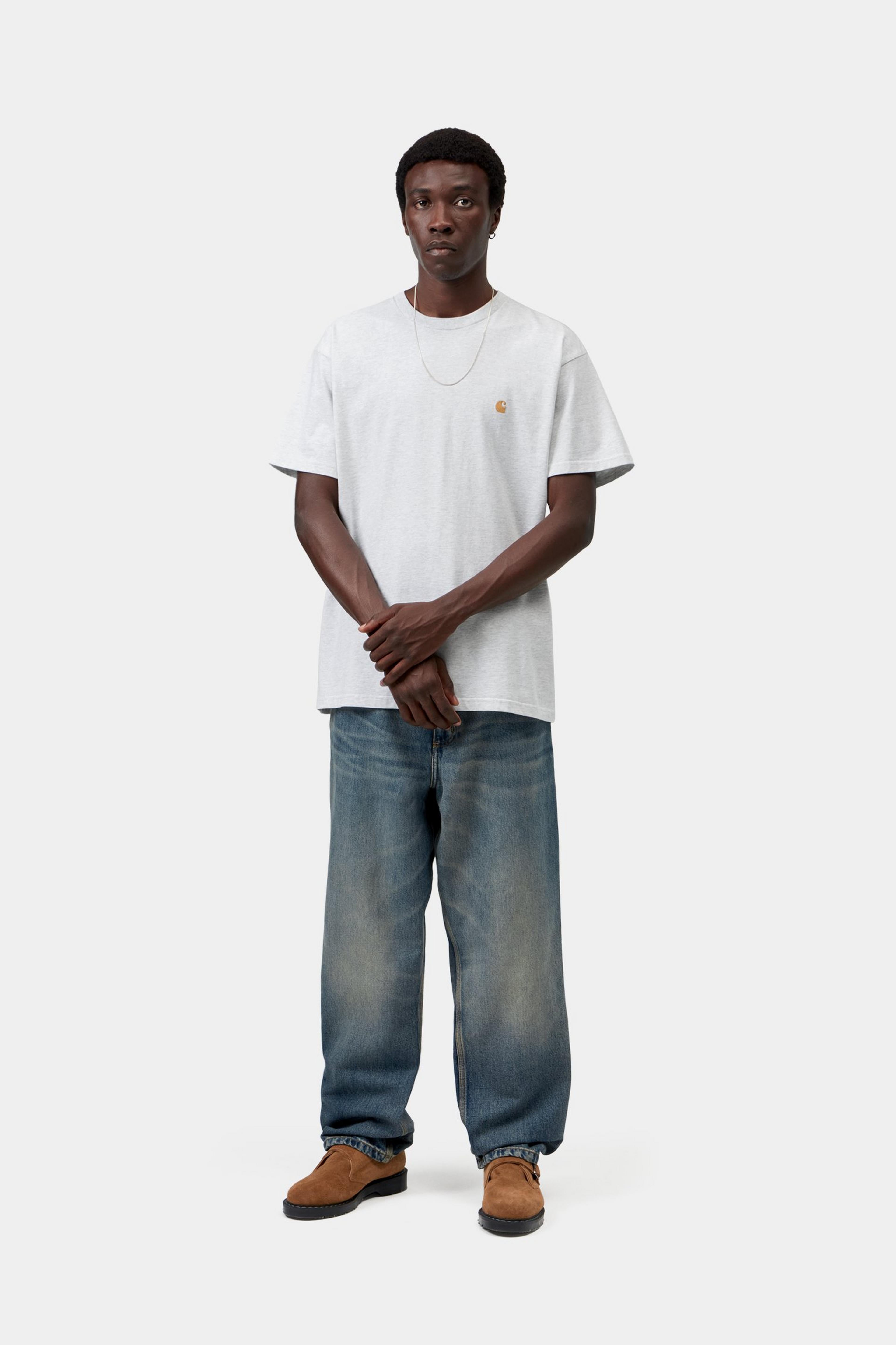 S/S Chase T-Shirt - Ash Heather / Gold
