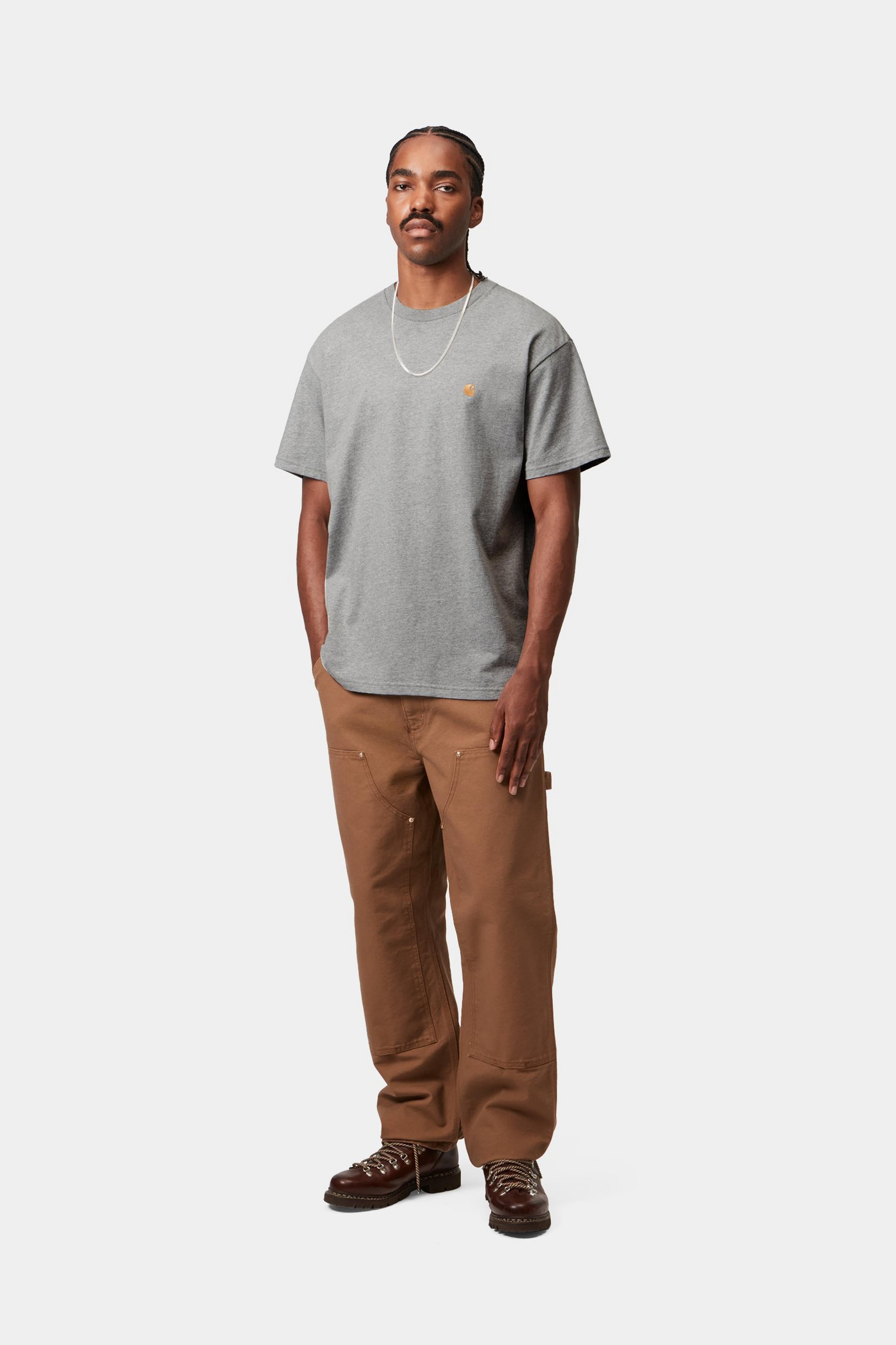 S/S Chase T-Shirt - Grey Heather / Gold