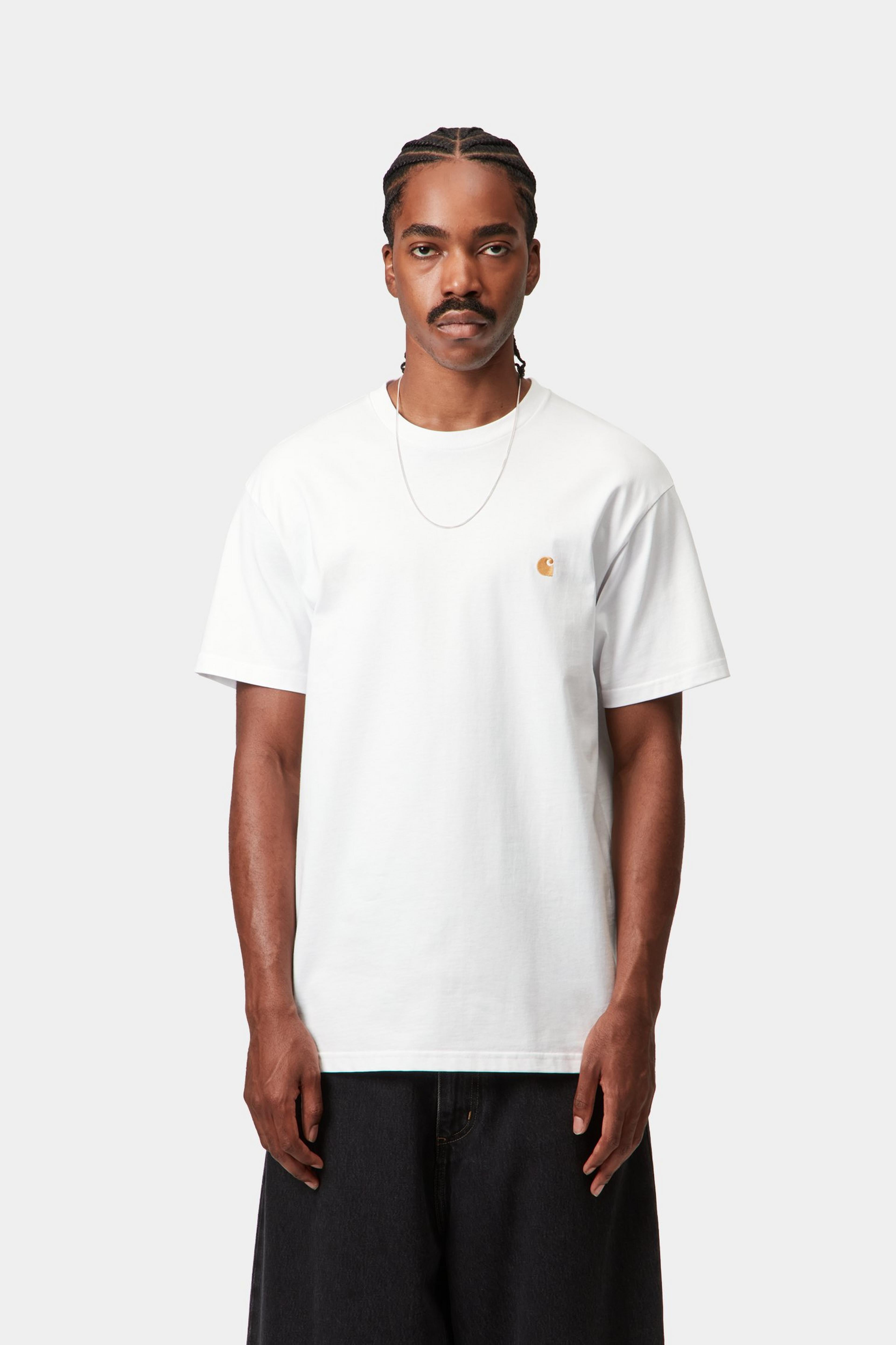 S/S Chase T-Shirt - White / Gold